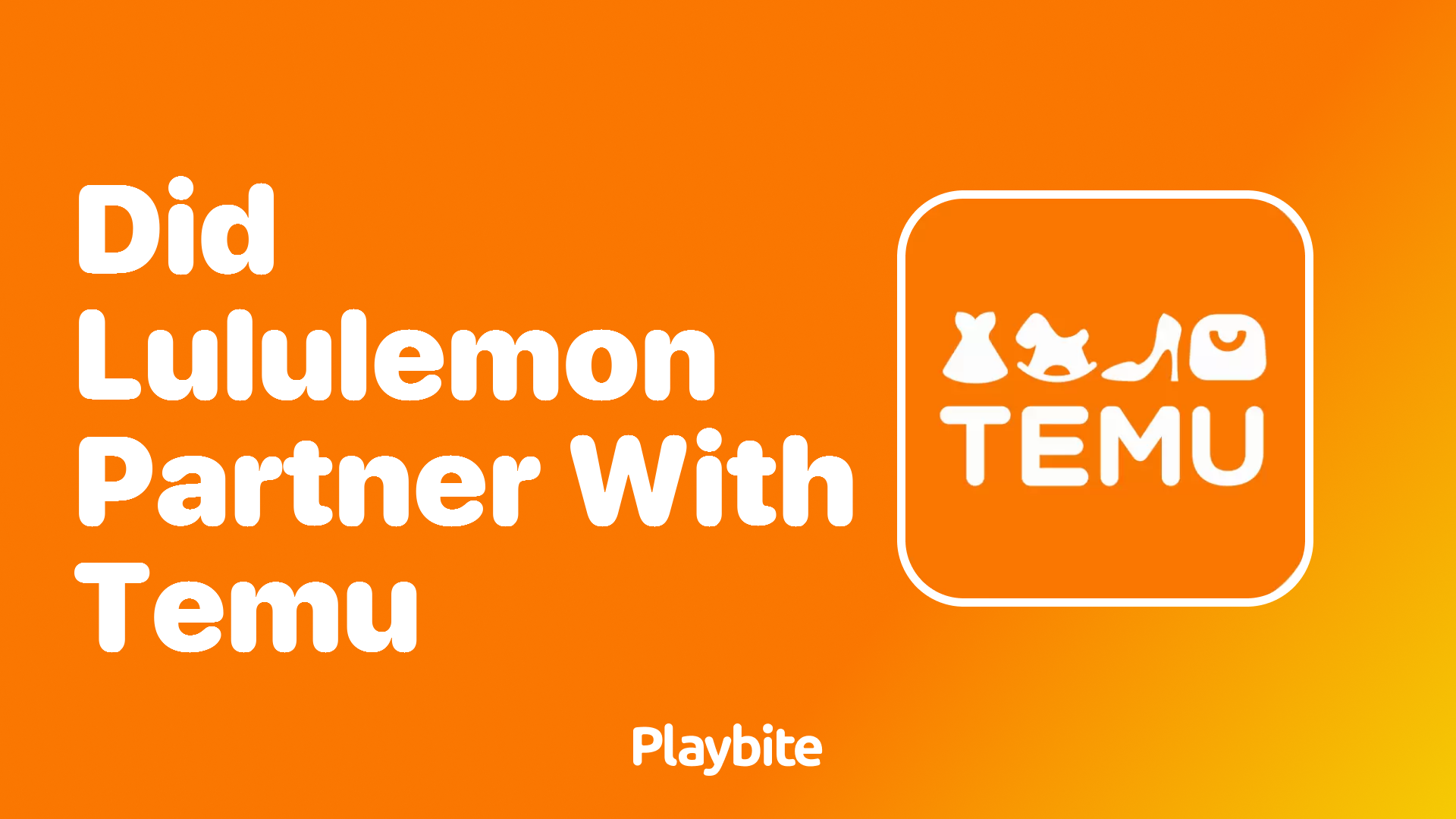Did Lululemon Partner with Temu? - Playbite