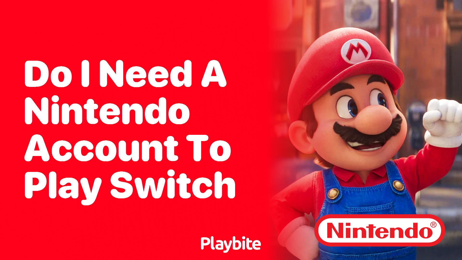 Do I Need a Nintendo Account to Play on the Switch?