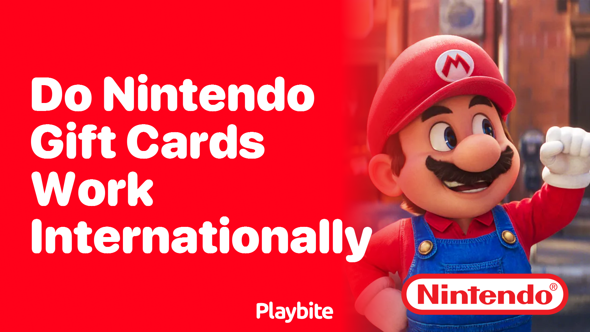 Do Nintendo Gift Cards Work Internationally?