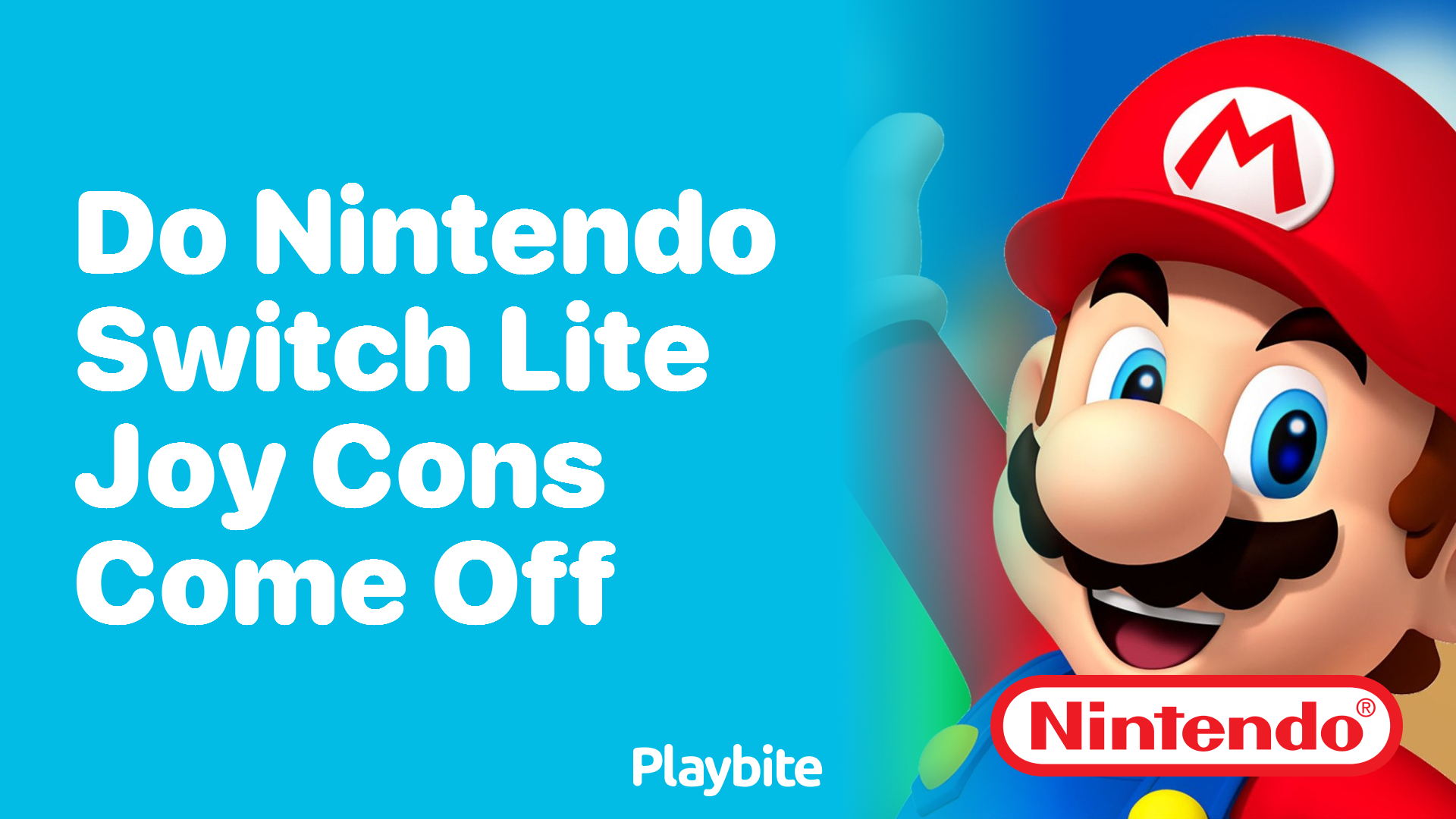 Do Nintendo Switch Lite Joy-Cons Come Off?