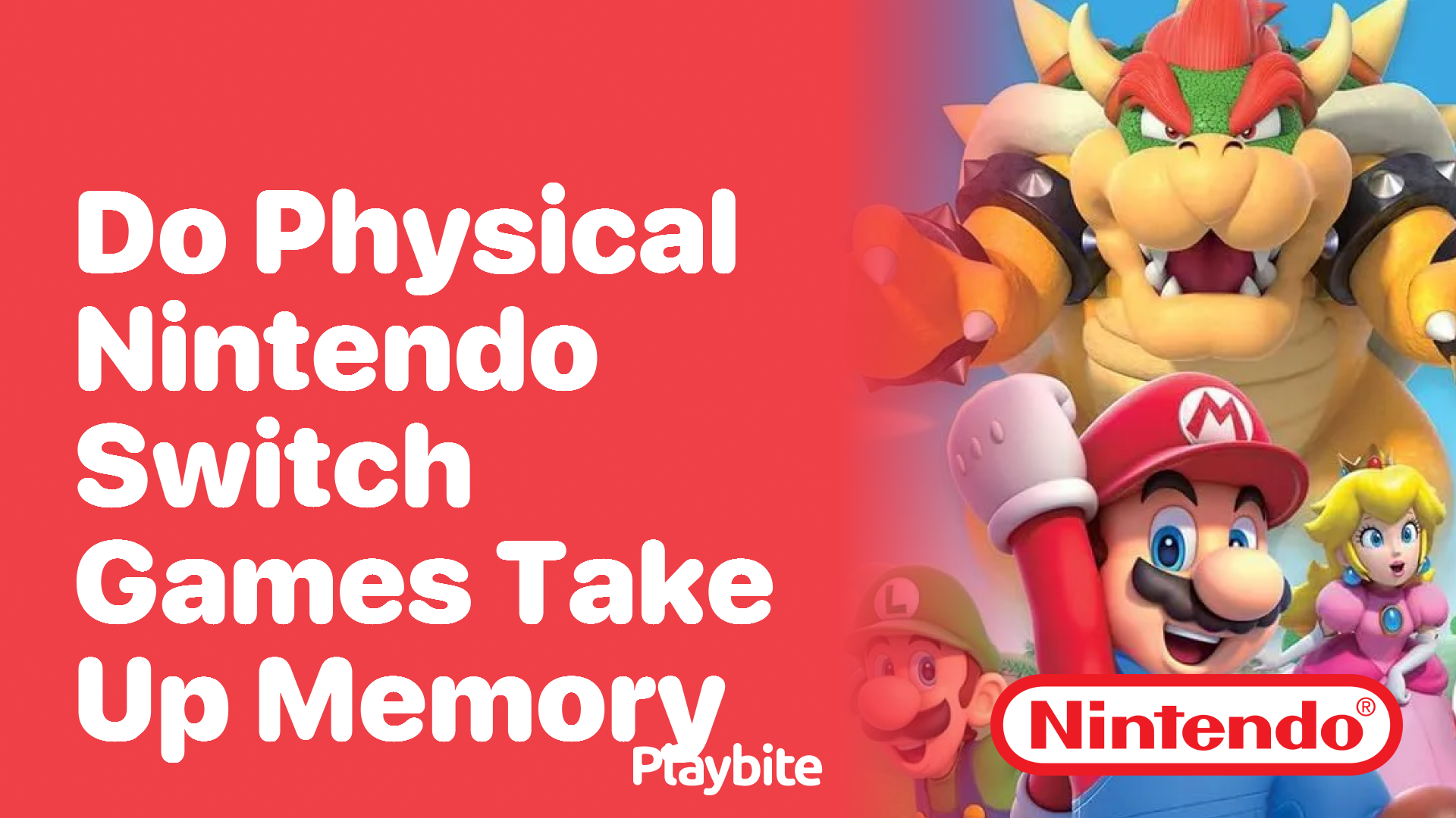 Do Physical Nintendo Switch Games Take Up Memory?