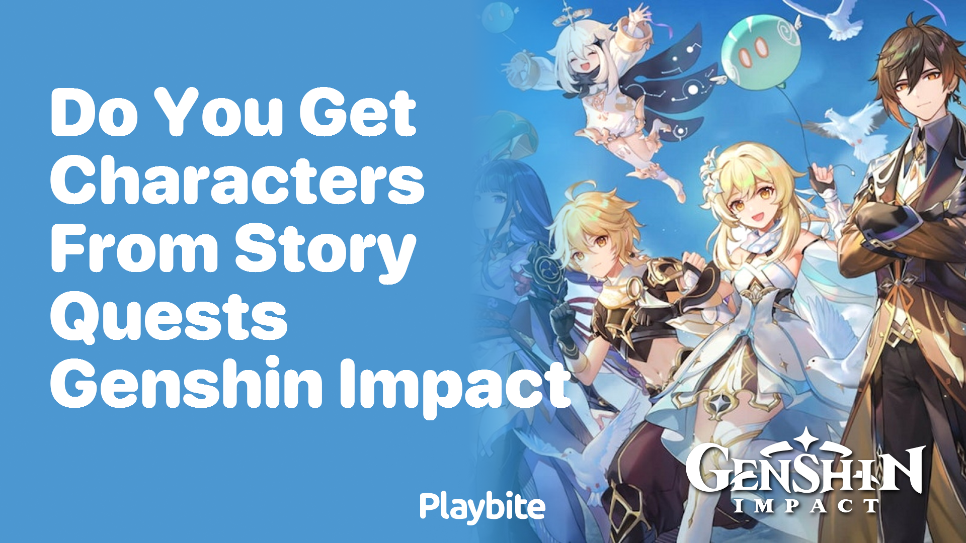 Do You Get Characters from Story Quests in Genshin Impact?