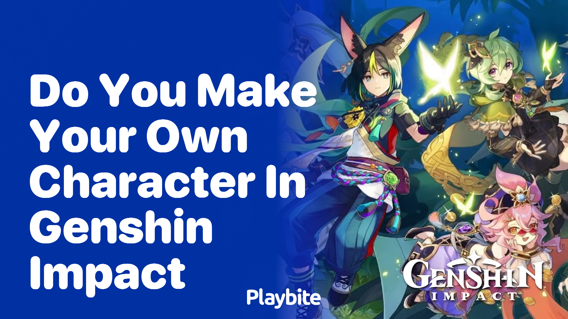 Do You Make Your Own Character in Genshin Impact?
