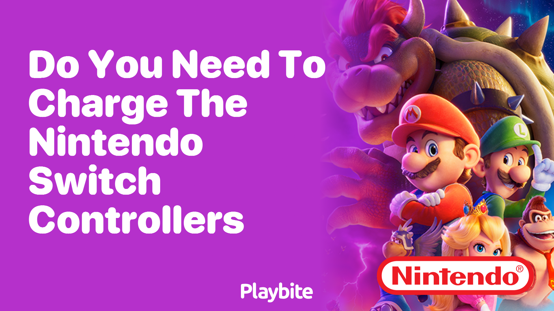 Do You Need to Charge the Nintendo Switch Controllers?