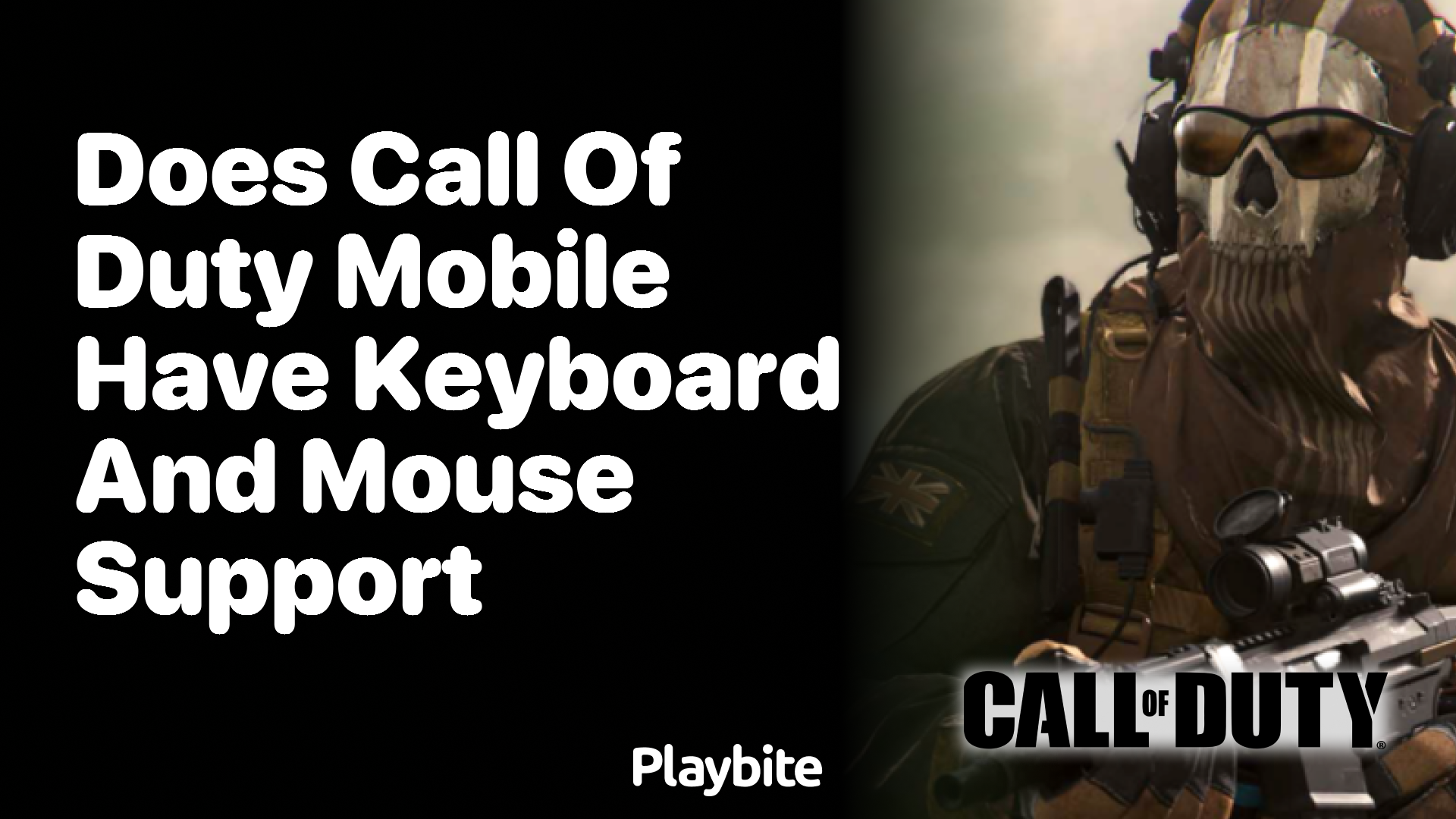 Does Call of Duty Mobile Support Keyboard and Mouse?