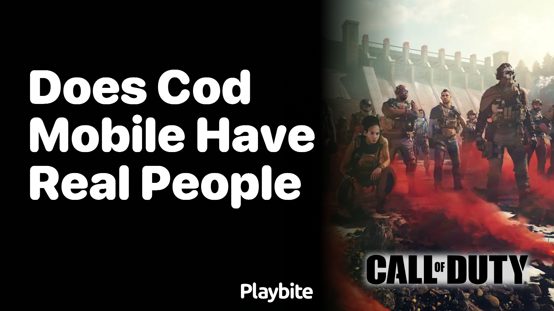 Does COD Mobile Have Real People Playing? Playbite