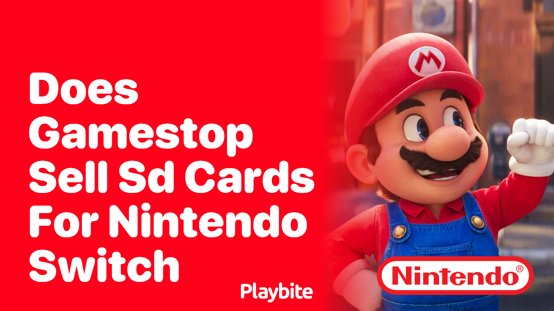 Does GameStop Sell SD Cards for Nintendo Switch?