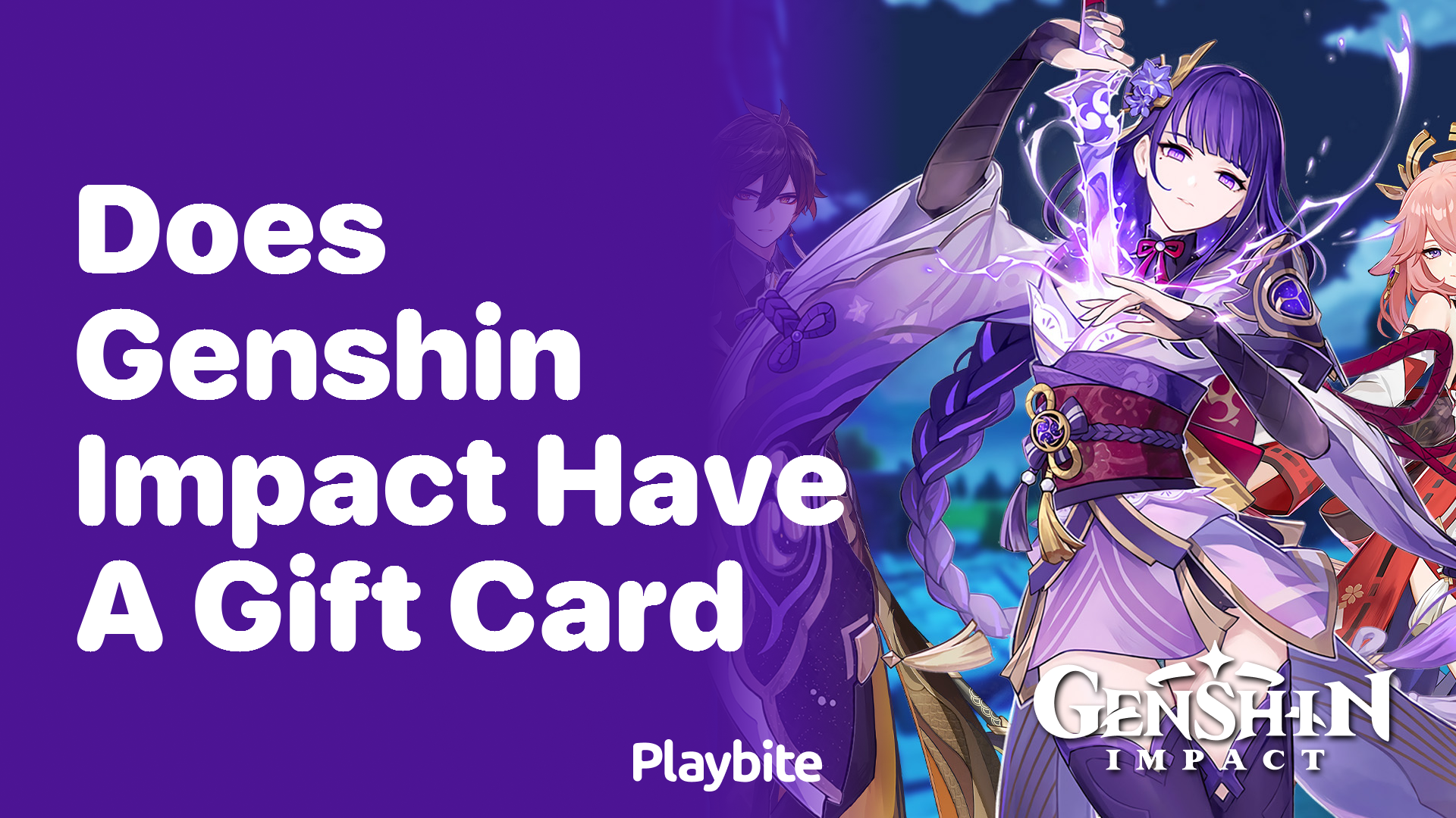 Does Genshin Impact Have a Gift Card?