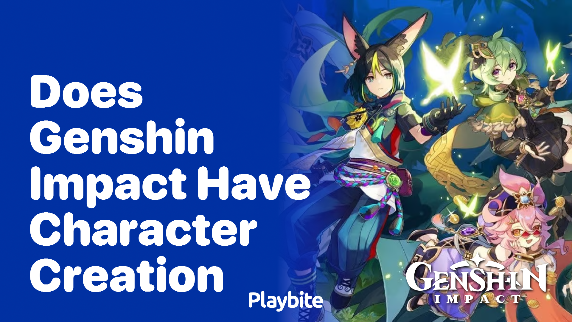 Does Genshin Impact Have Character Creation?
