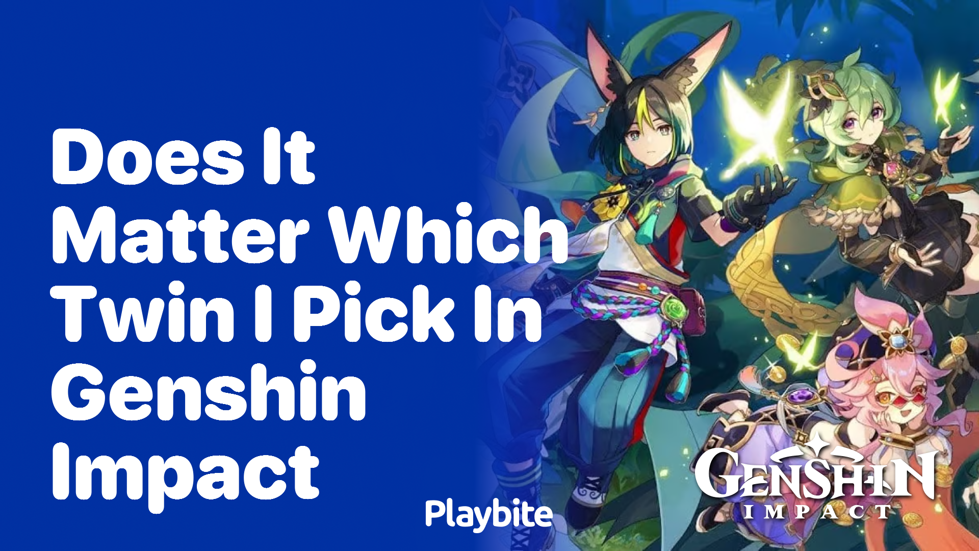 Does It Matter Which Twin I Pick in Genshin Impact?