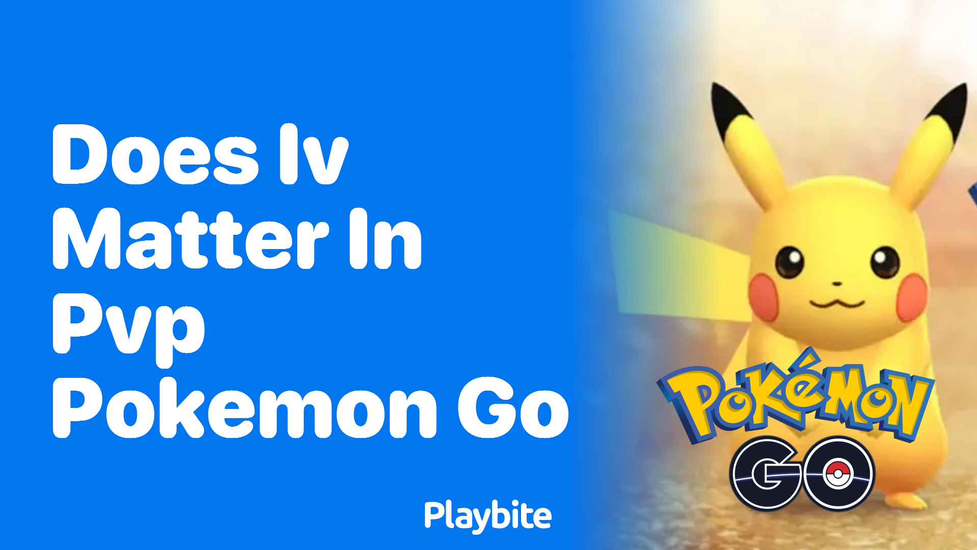 Does IV Matter in PvP in Pokemon GO?