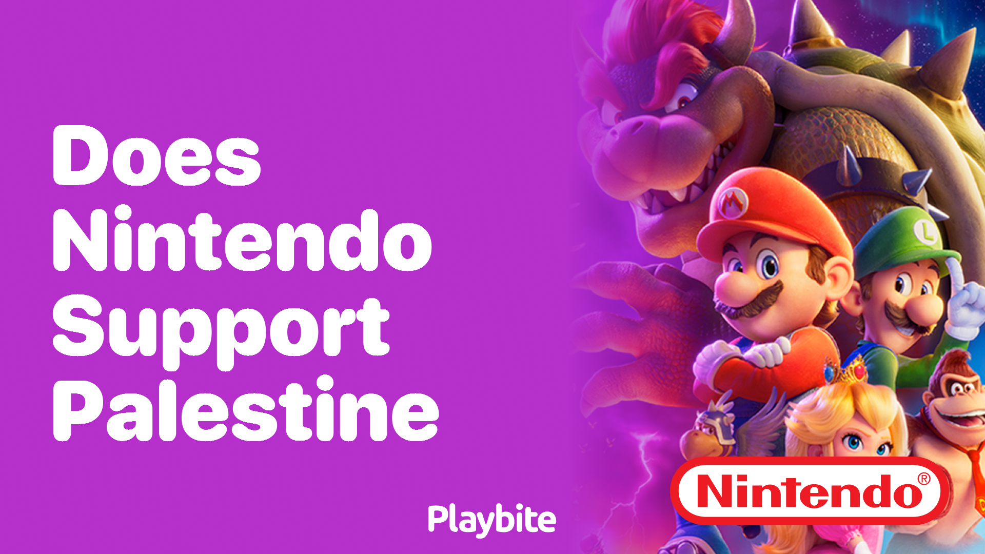 Does Nintendo Support Palestine?