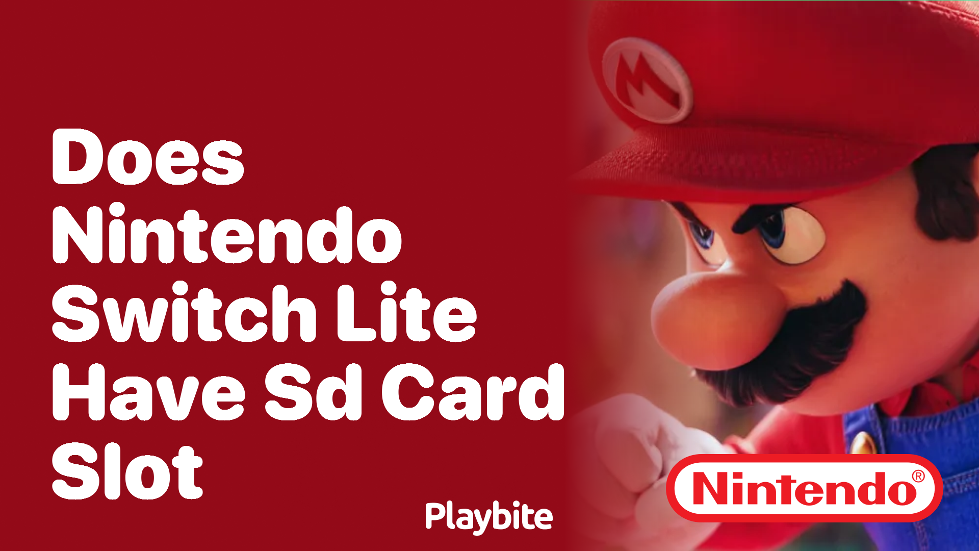 Does the Nintendo Switch Lite Have an SD Card Slot?