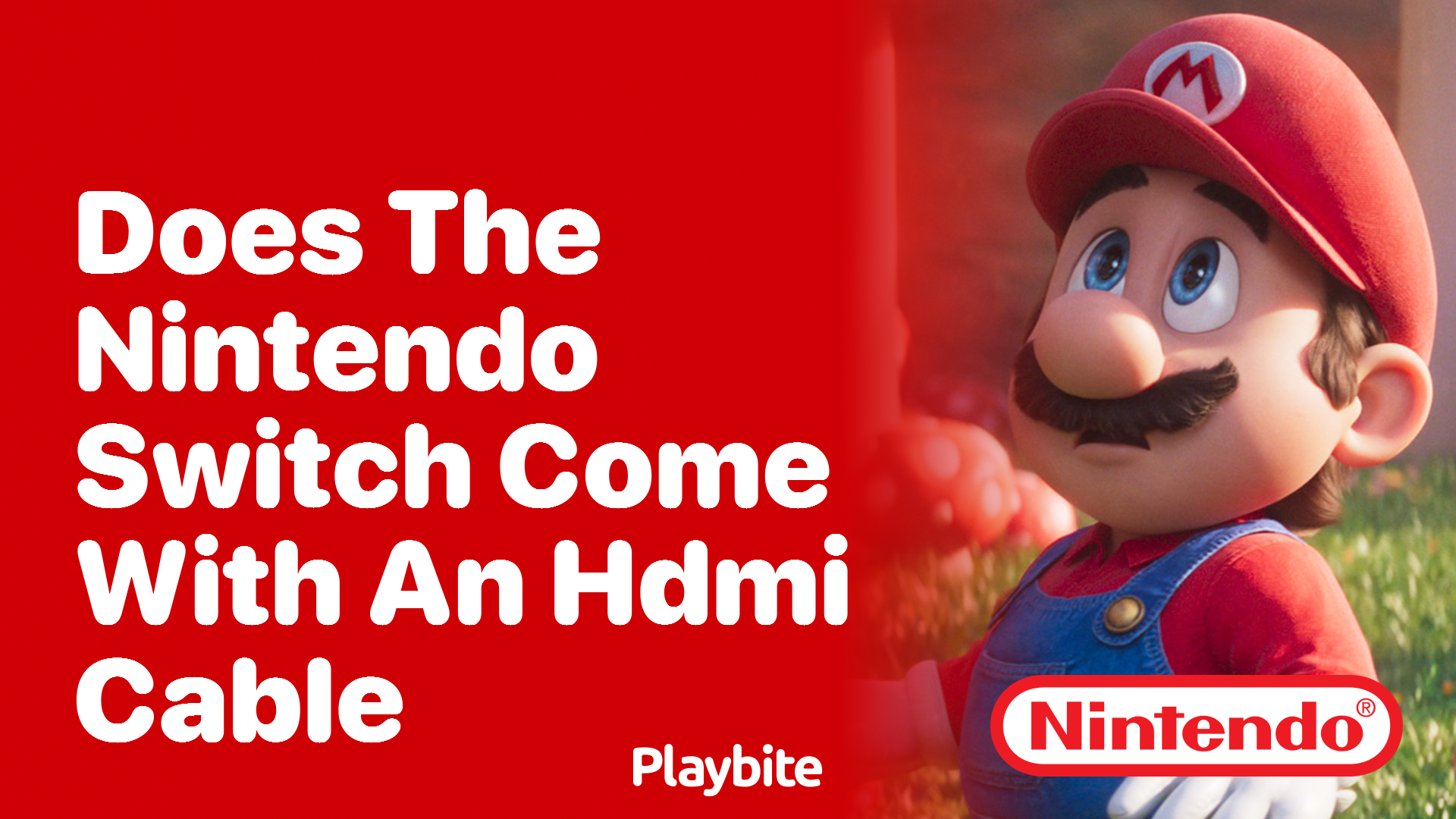 Does the Nintendo Switch Come With an HDMI Cable?