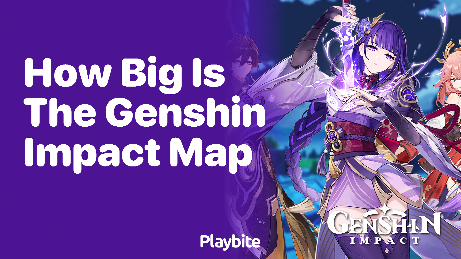 How big is the Genshin Impact Map?
