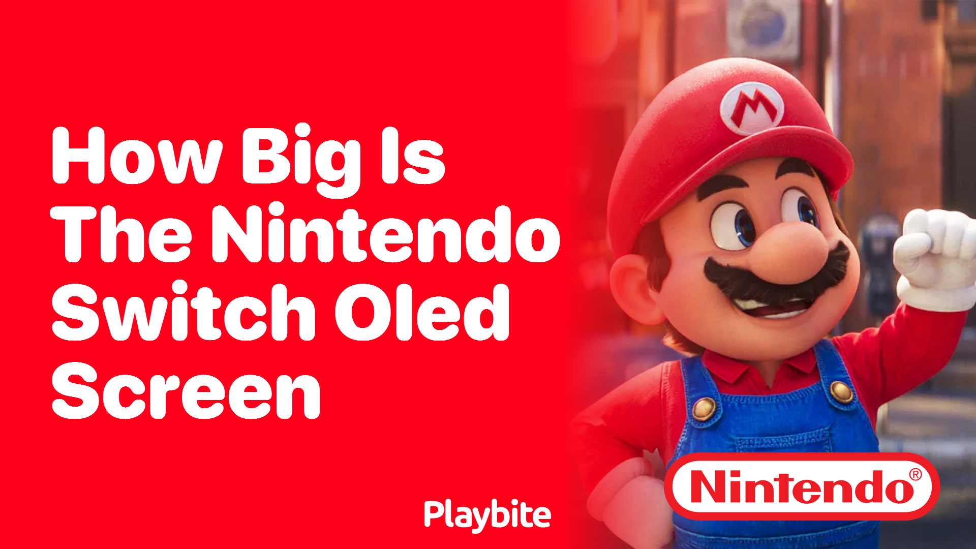 How Big is the Nintendo Switch OLED Screen?