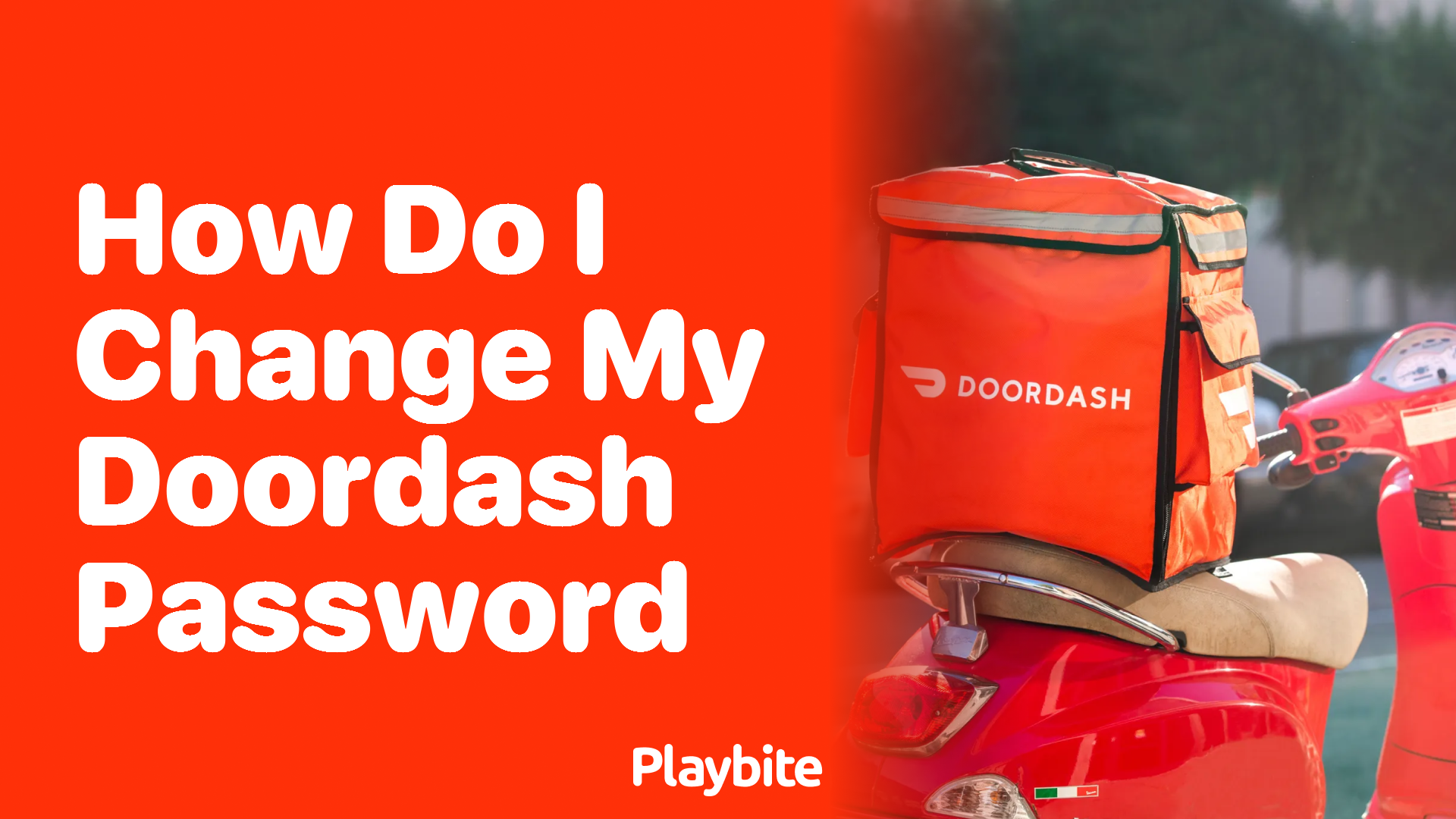 How do I change my DoorDash password?