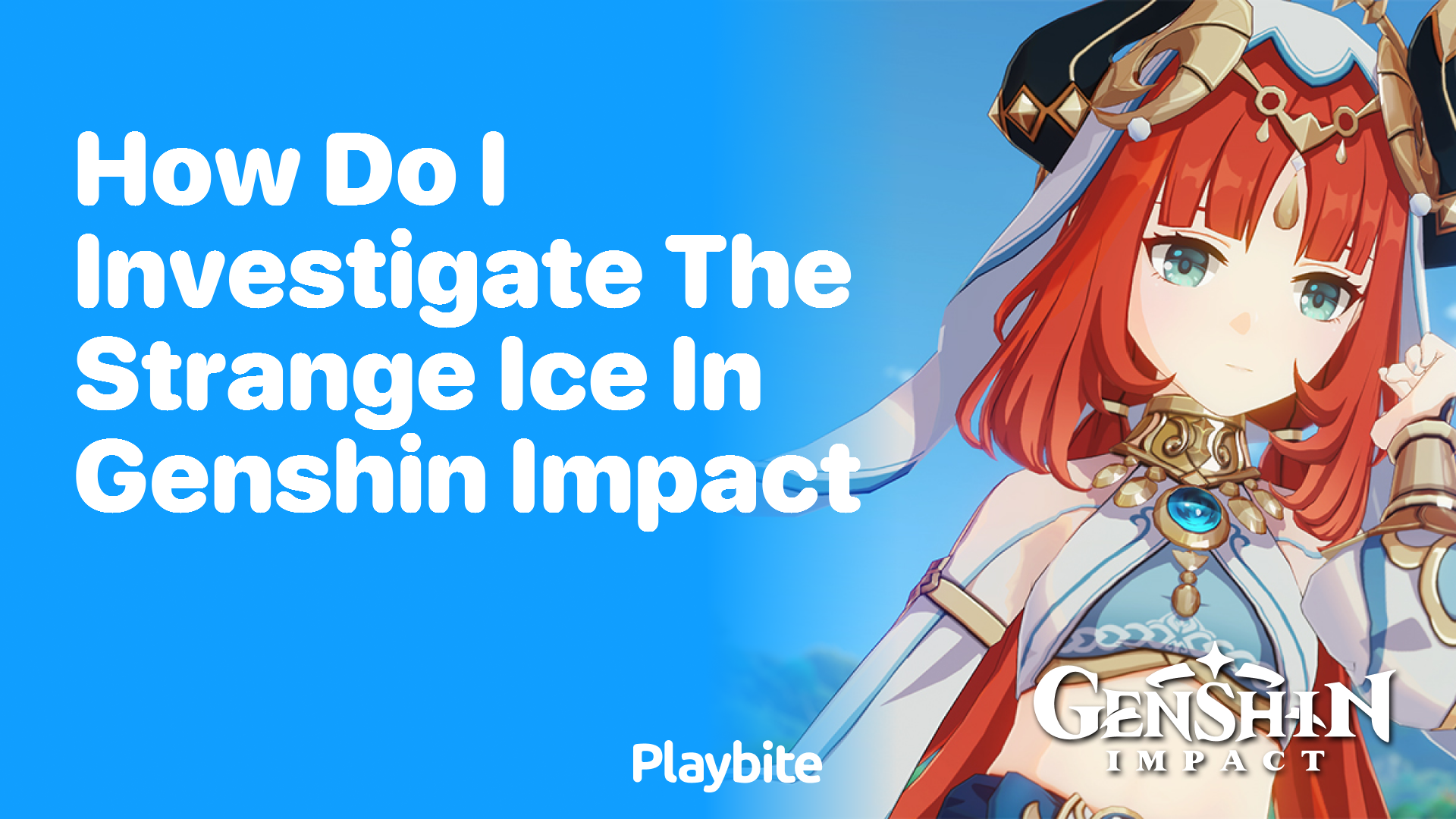 How Do I Investigate the Strange Ice in Genshin Impact?