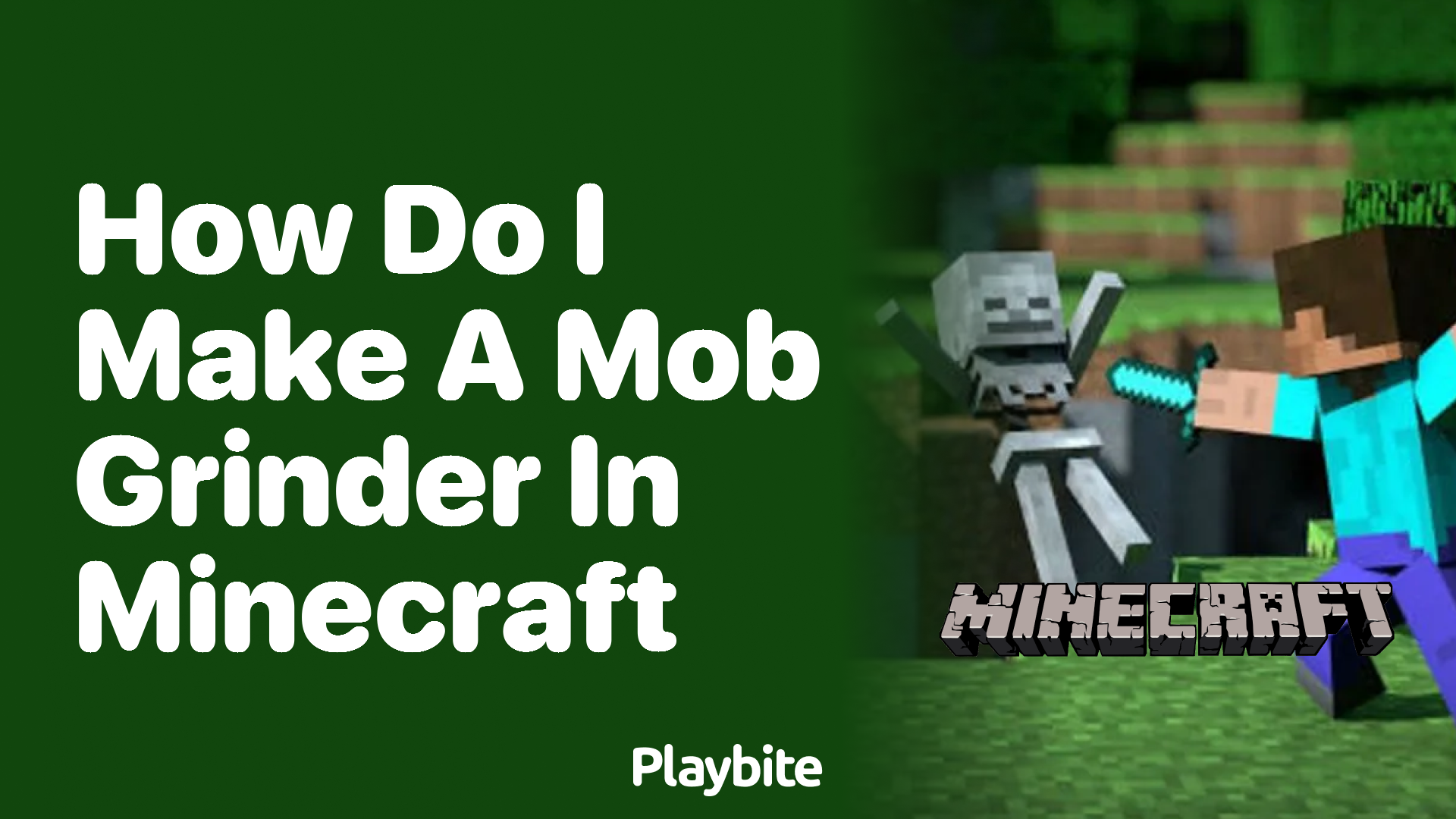 How Do I Make a Mob Grinder in Minecraft?