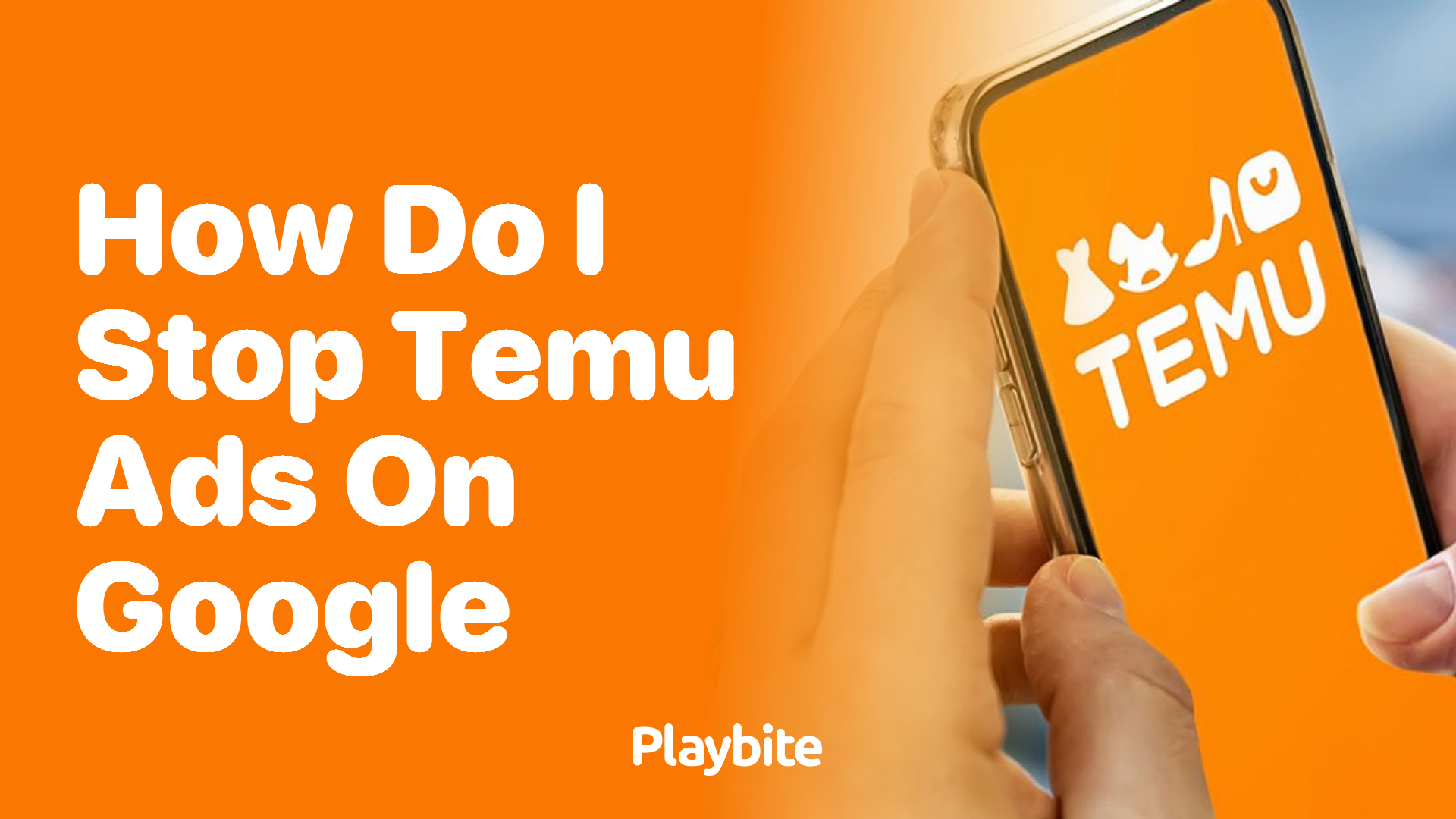 How do I stop Temu ads on Google?