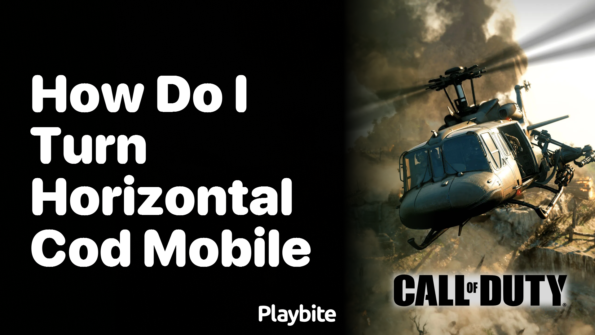 How Do I Turn Horizontal COD Mobile?
