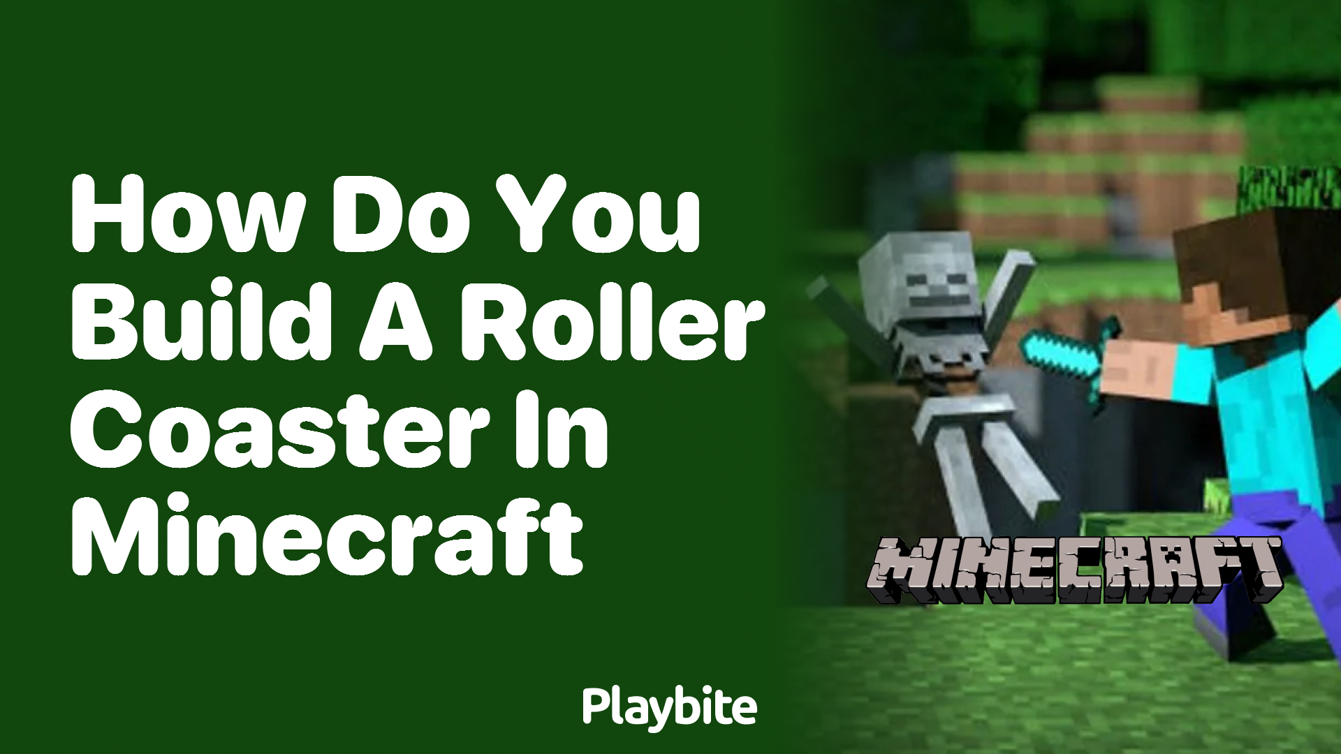 How Do You Build a Roller Coaster in Minecraft?