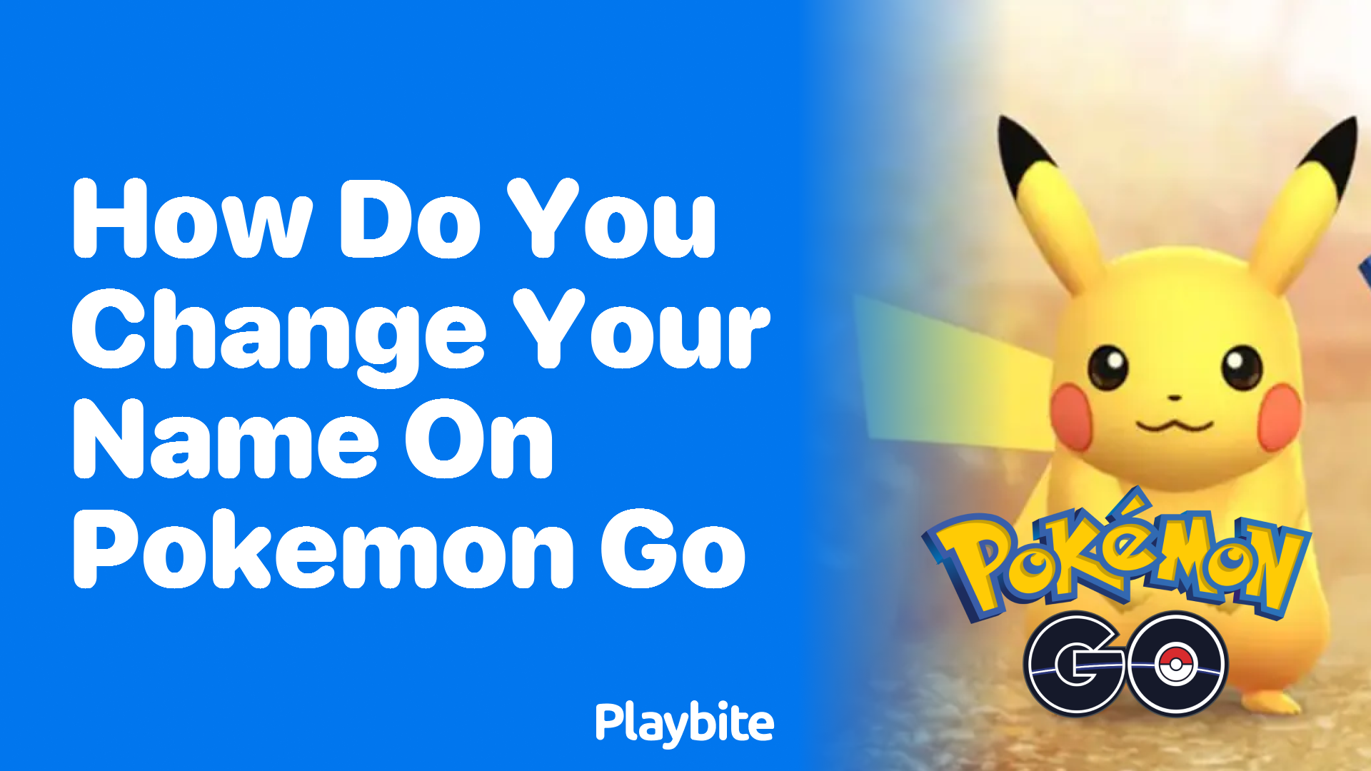 How Do You Change Your Name on Pokemon GO?