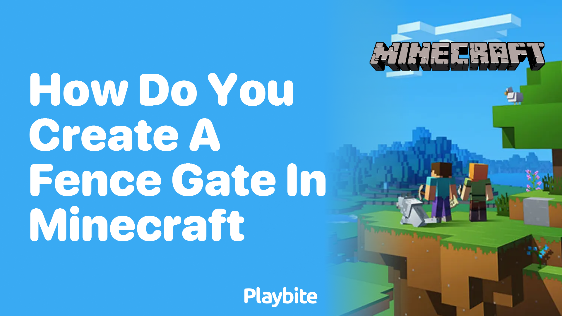 How Do You Create a Fence Gate in Minecraft?