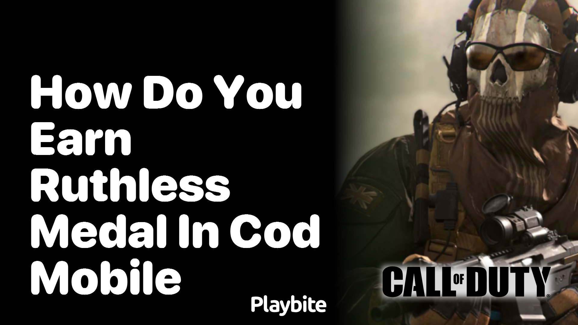 How Do You Earn the Ruthless Medal in COD Mobile?