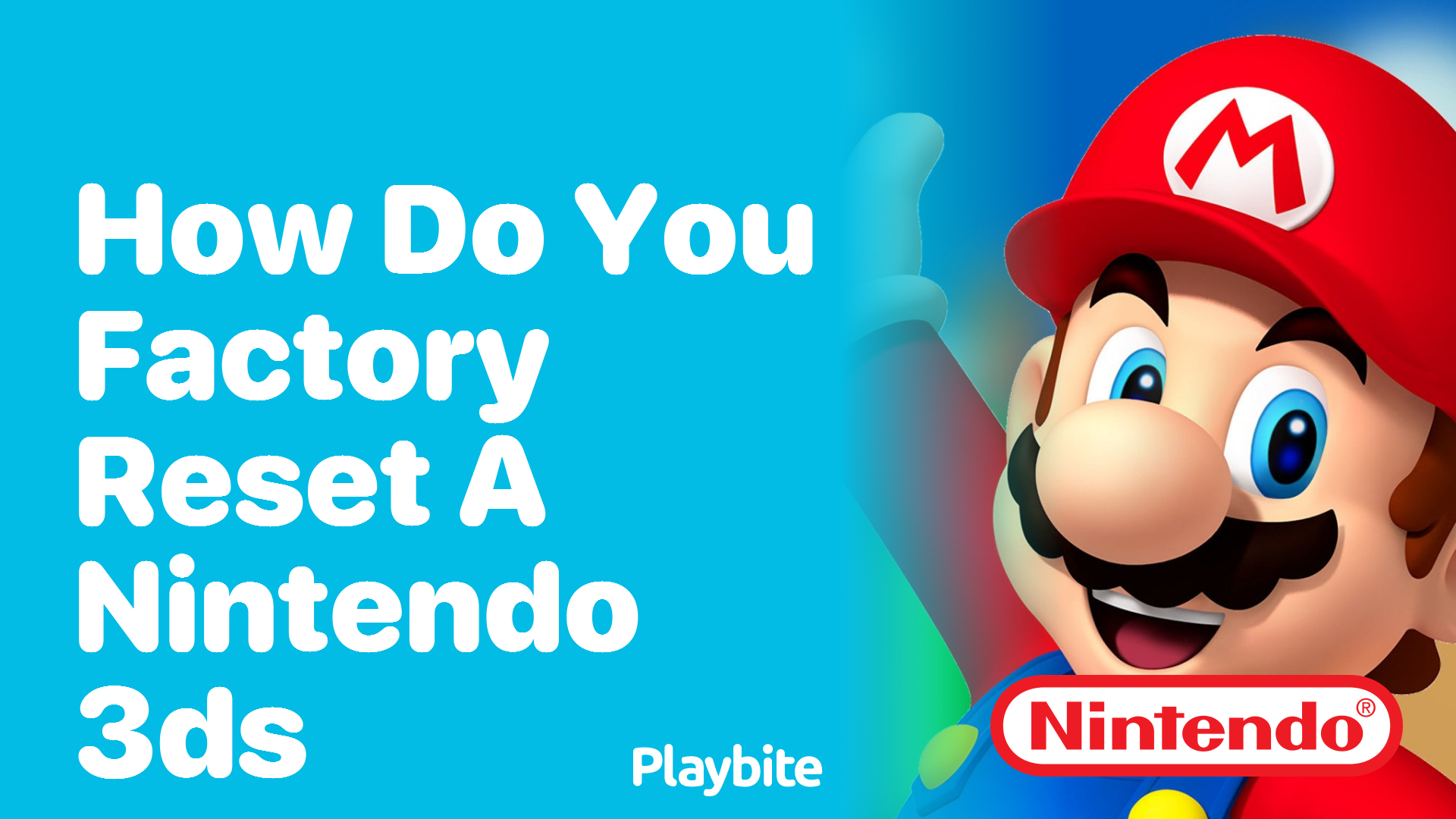 How Do You Factory Reset a Nintendo 3DS?