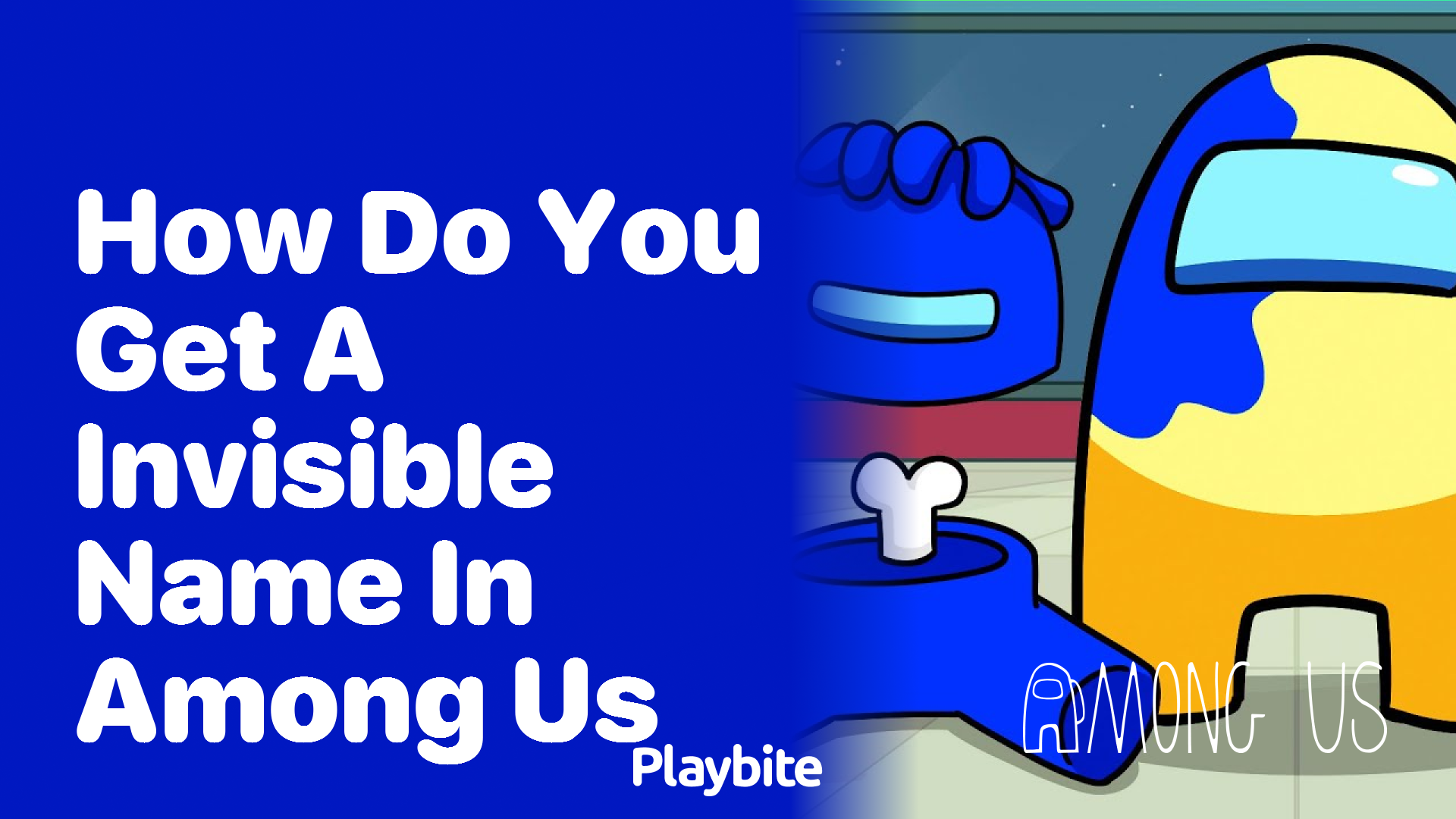 How do you get an invisible name in Among Us?