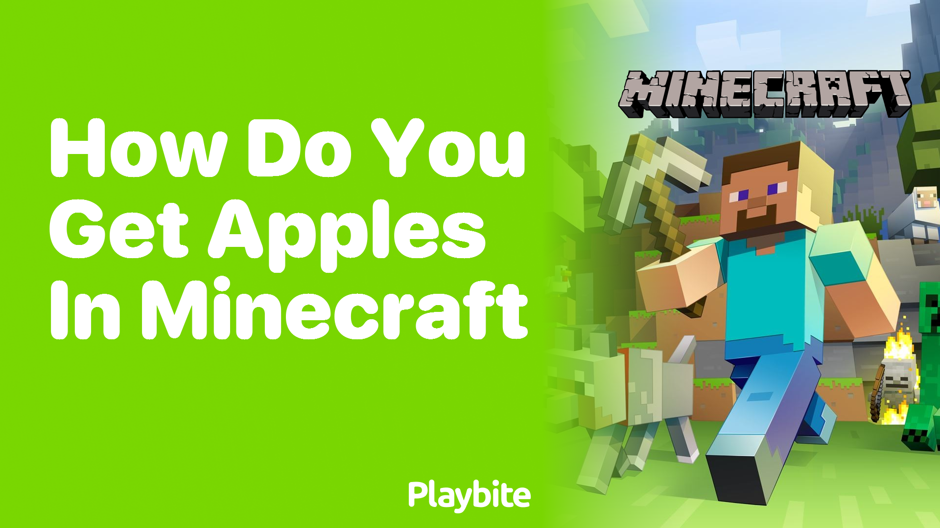 How do you get apples in Minecraft?