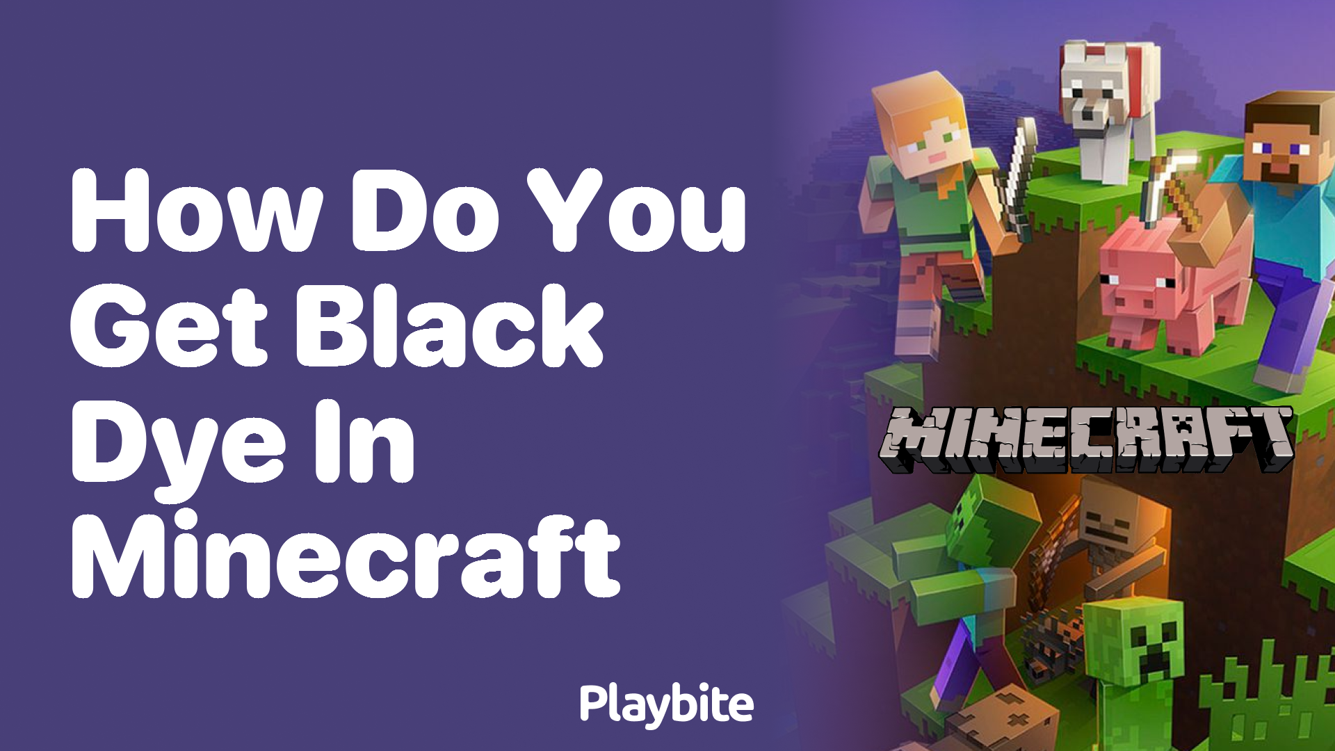 How Do You Get Black Dye in Minecraft?