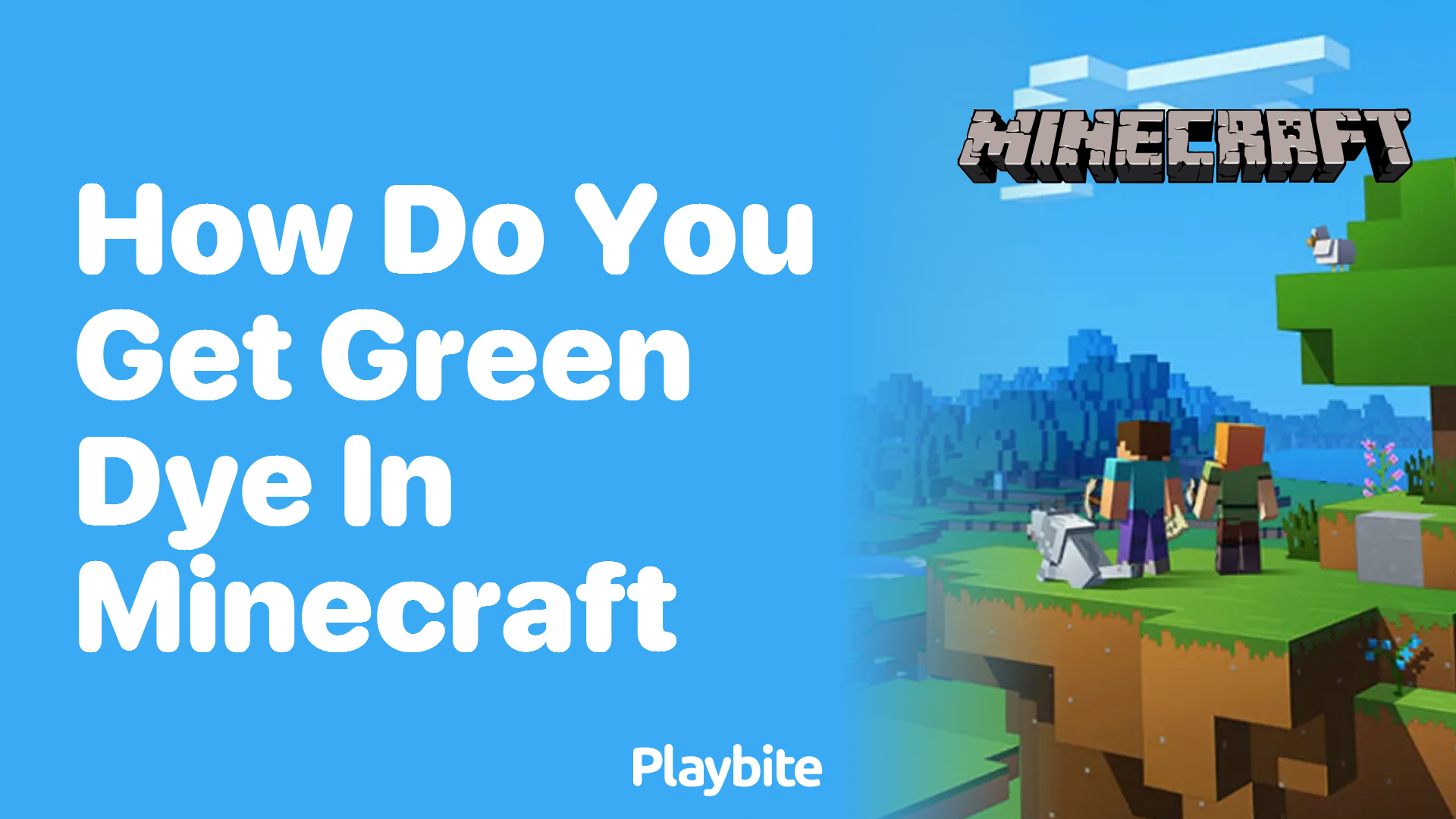How do you get green dye in Minecraft?