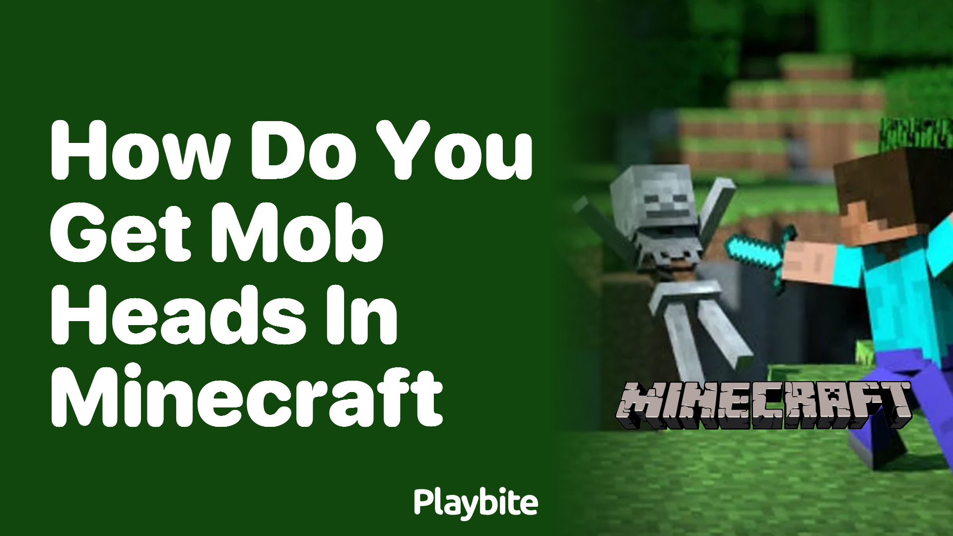 How Do You Get Mob Heads in Minecraft?
