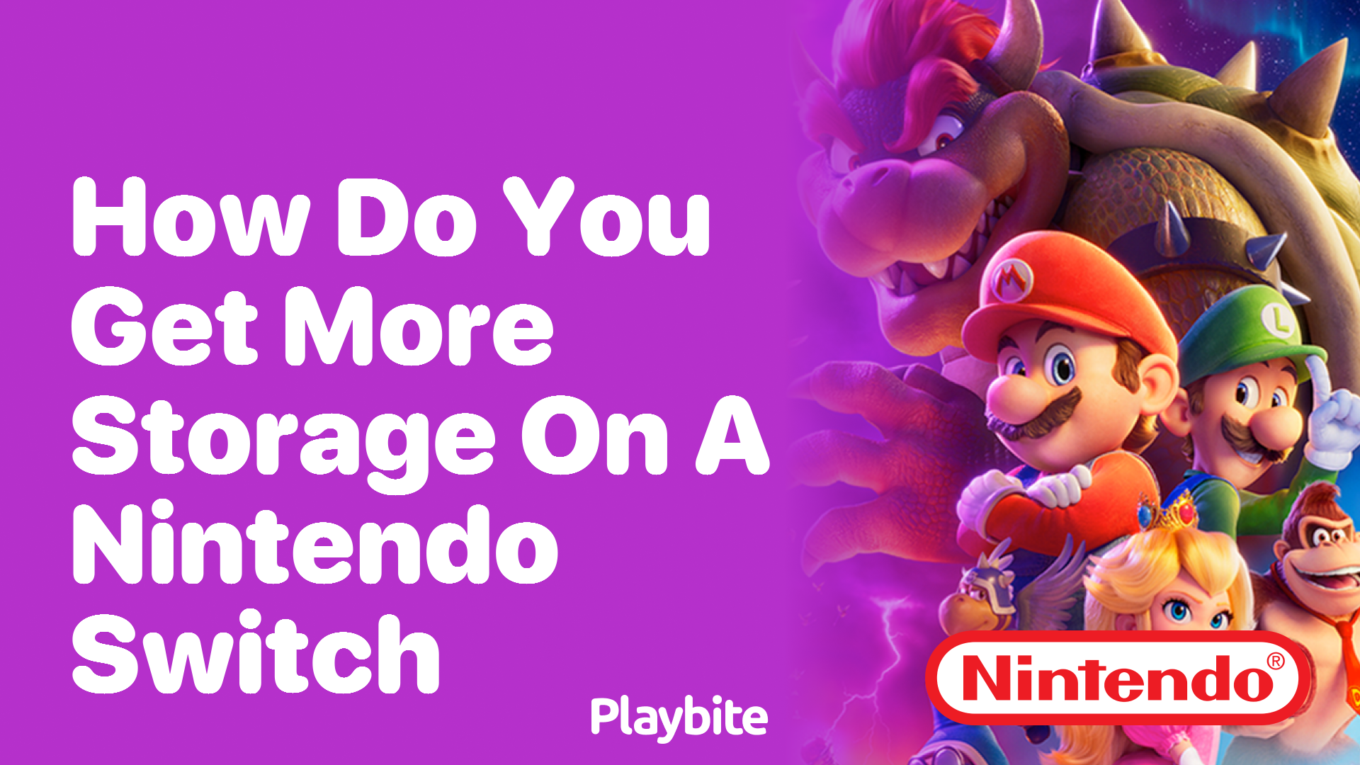 How Do You Get More Storage on a Nintendo Switch?