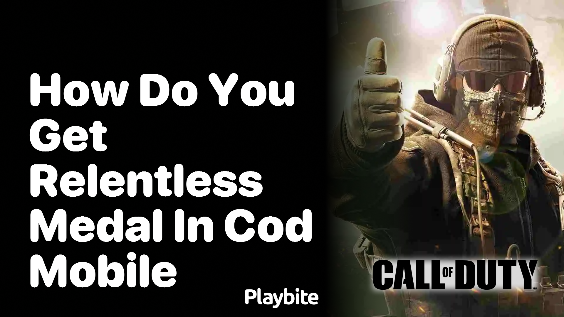 Getting the Relentless Medal in COD Mobile: What You Need to Know