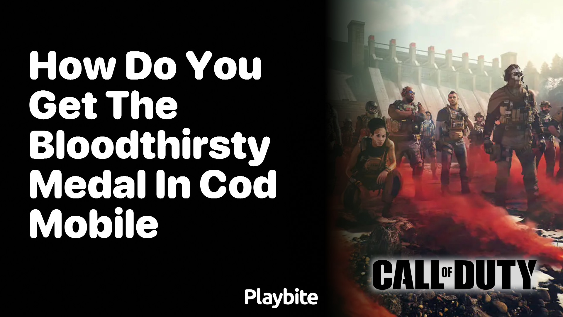 How Do You Get the Bloodthirsty Medal in COD Mobile?