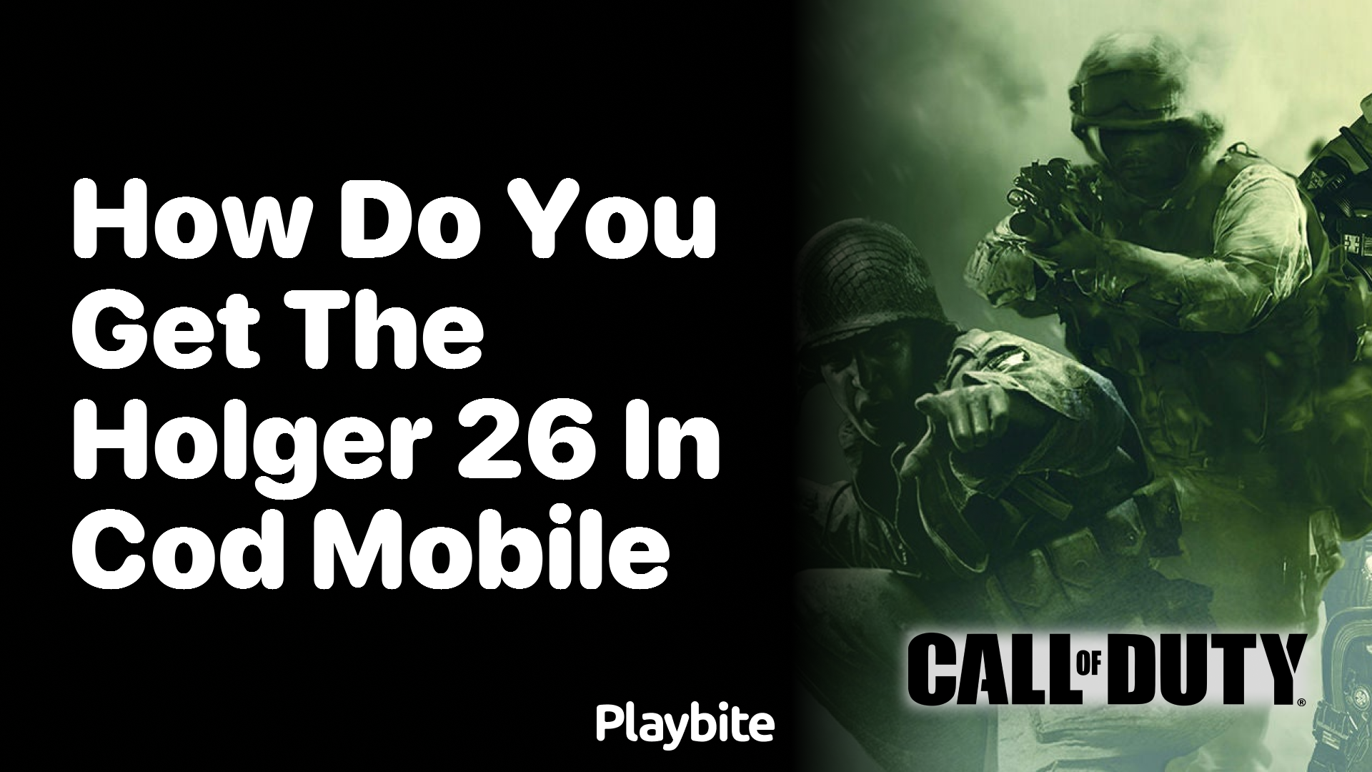 How Do You Get the Holger 26 in COD Mobile?