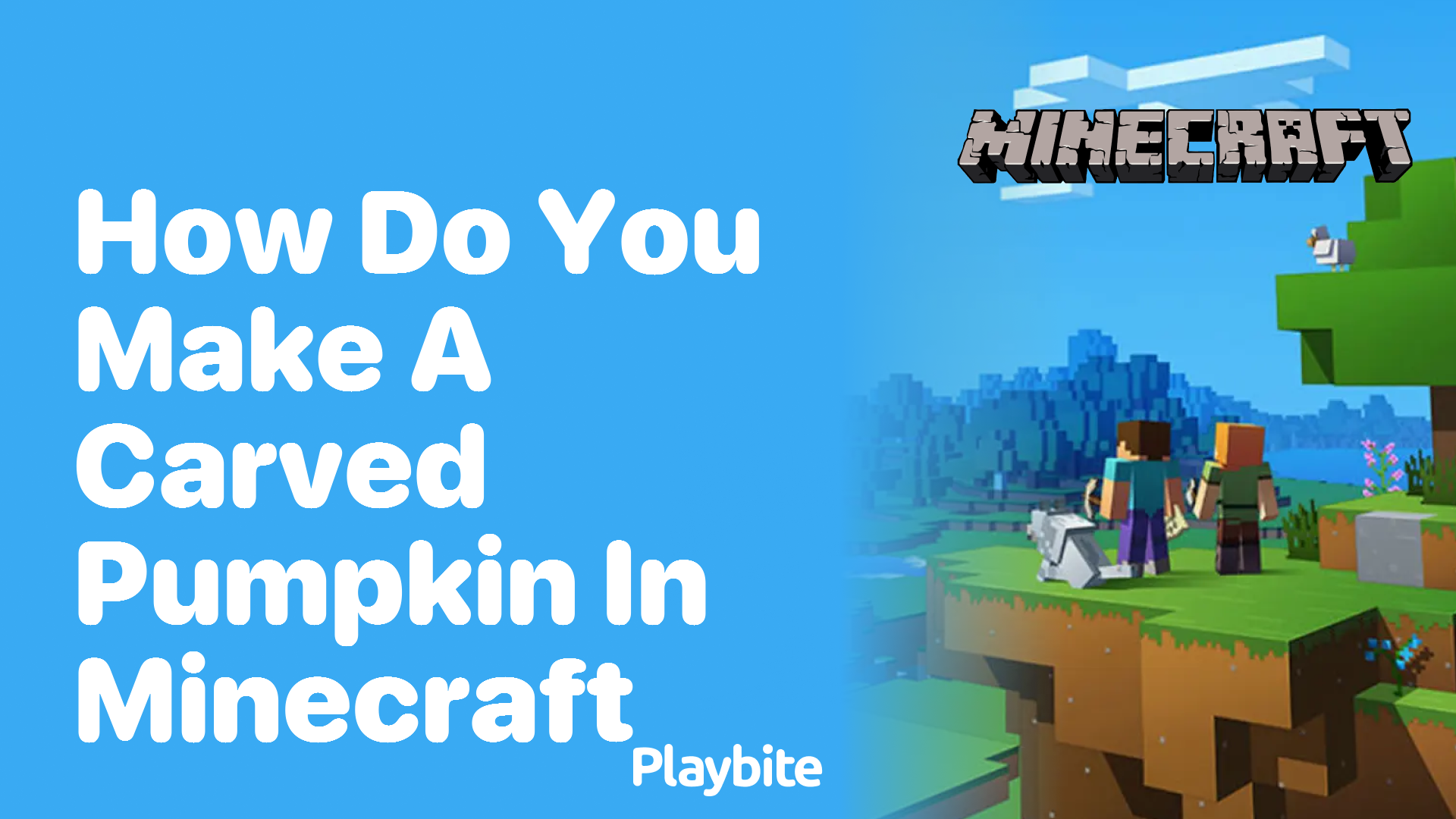 How Do You Make a Carved Pumpkin in Minecraft?