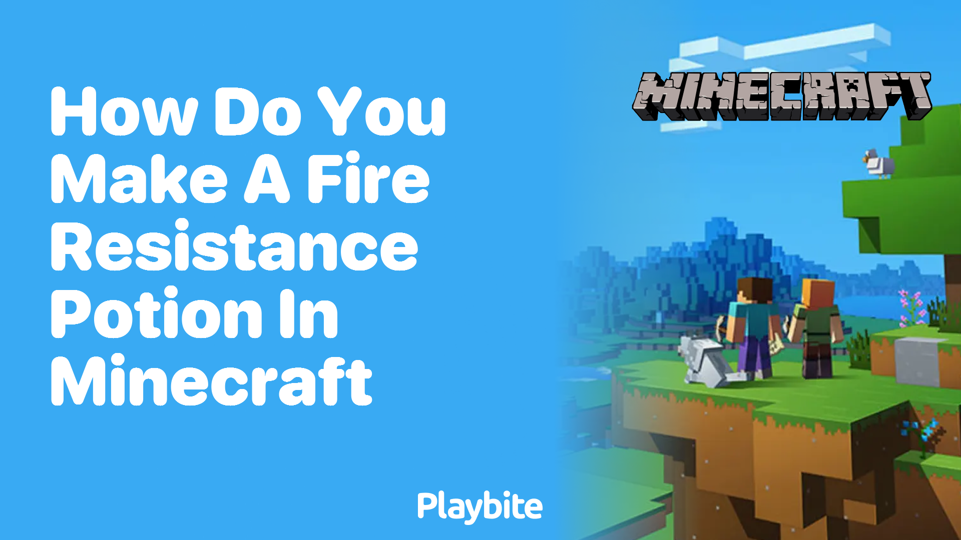 How Do You Make a Fire Resistance Potion in Minecraft?