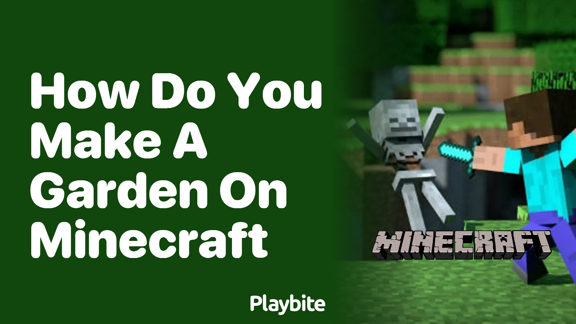 How Do You Make a Garden in Minecraft?