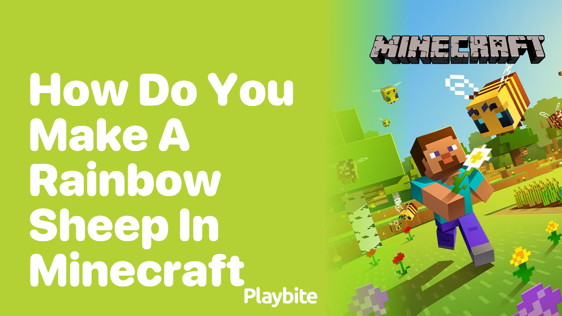 How Do You Make a Rainbow Sheep in Minecraft?