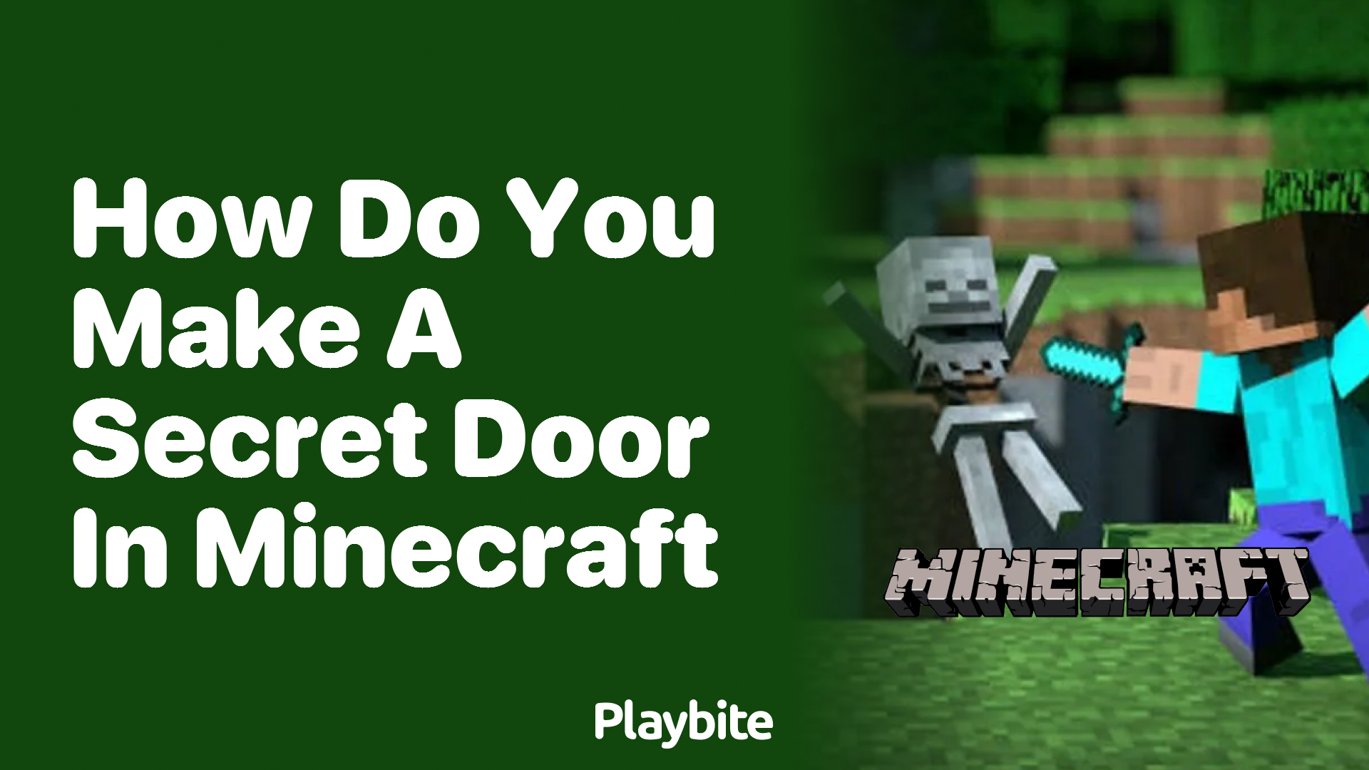 How Do You Make a Secret Door in Minecraft?