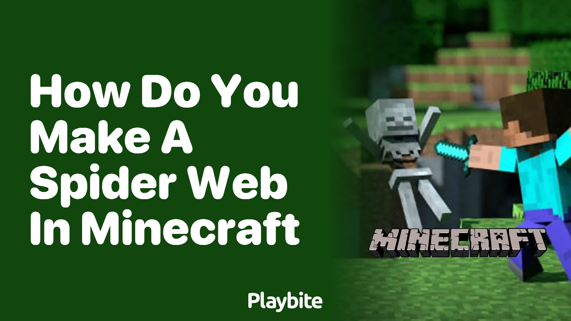 How Do You Make a Spider Web in Minecraft?