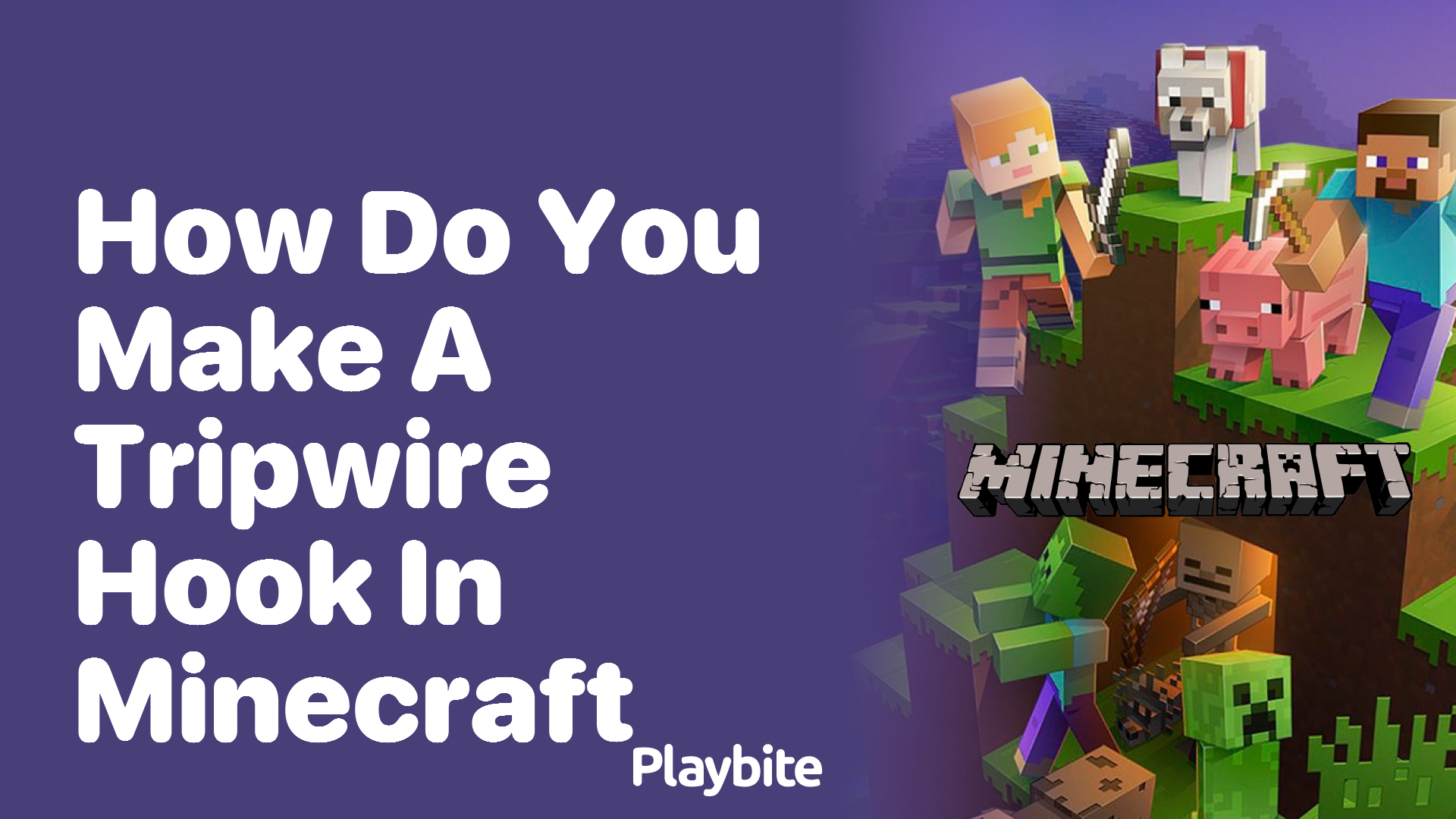 How Do You Make a Tripwire Hook in Minecraft?