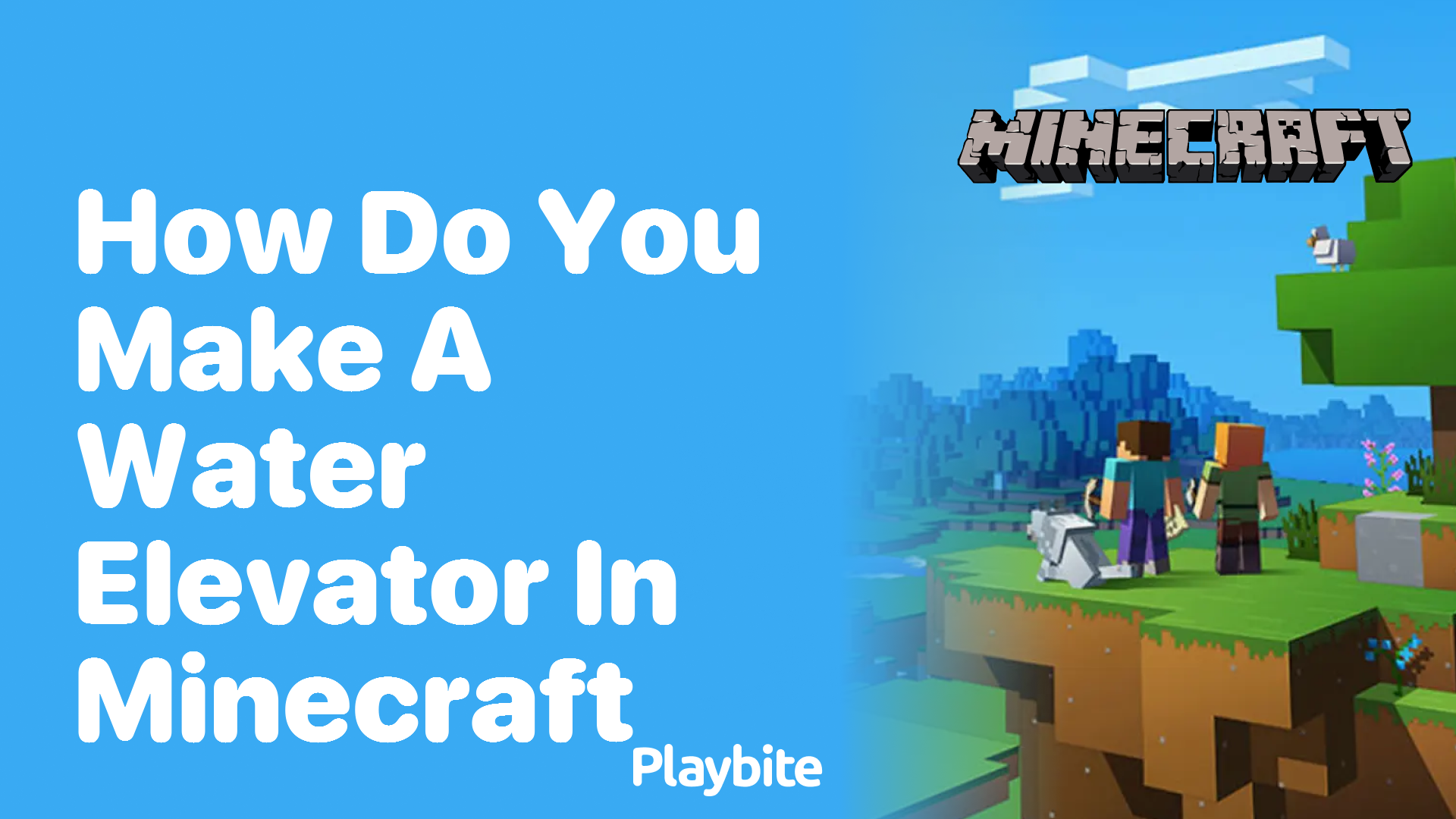 How Do You Make a Water Elevator in Minecraft?