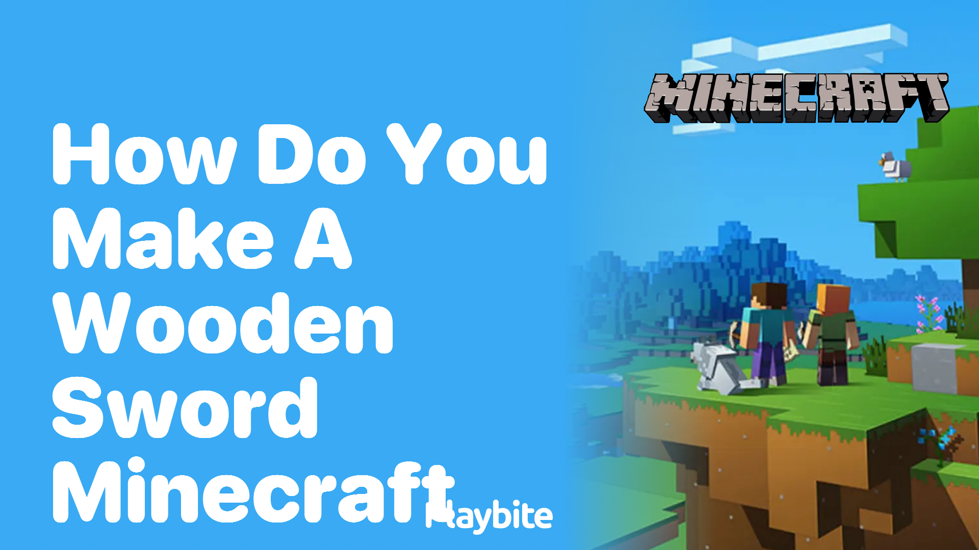How Do You Make a Wooden Sword in Minecraft?
