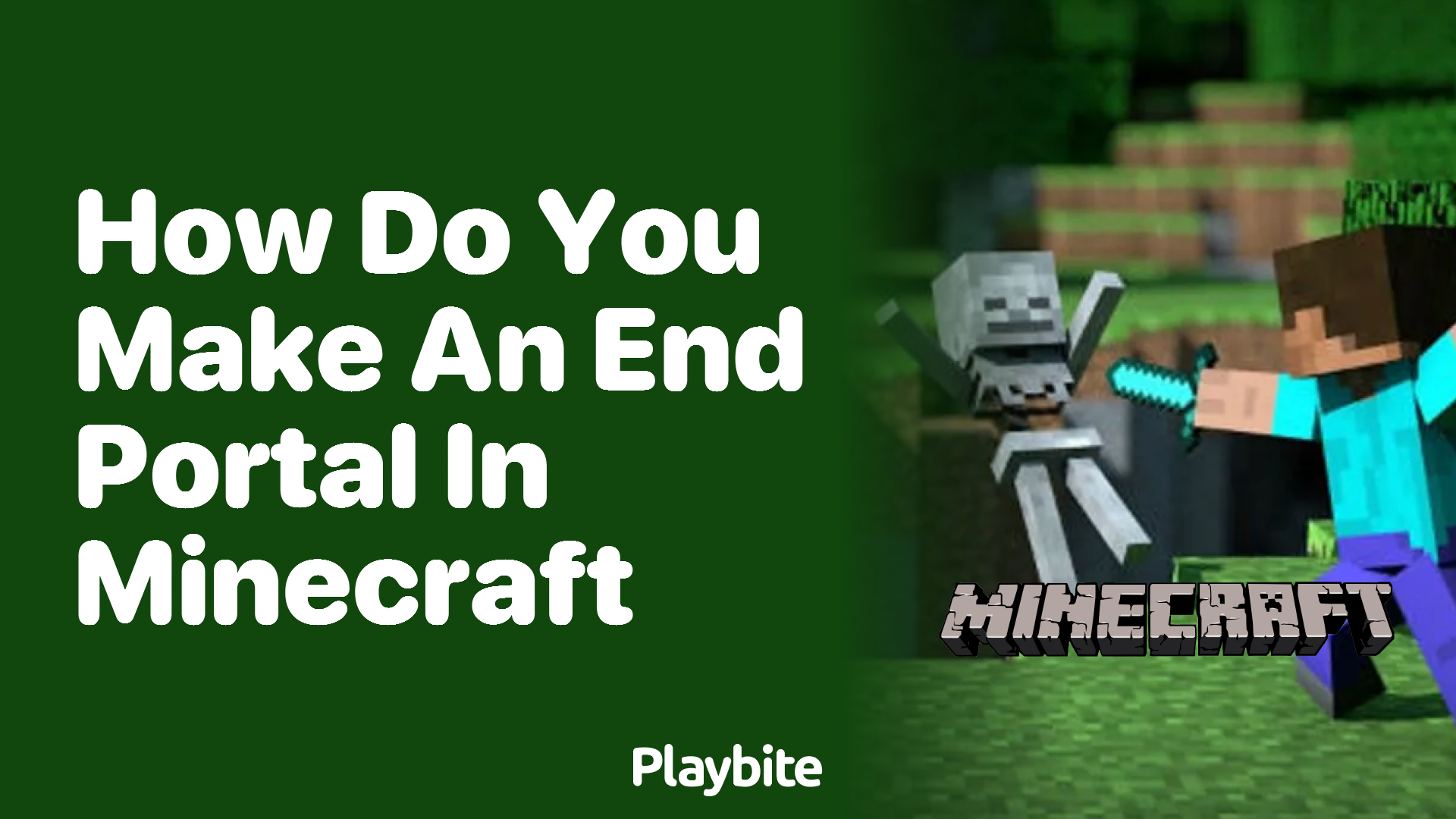 How Do You Make an End Portal in Minecraft?
