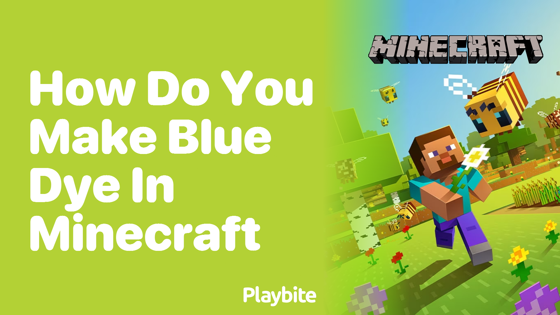 How Do You Make Blue Dye in Minecraft?